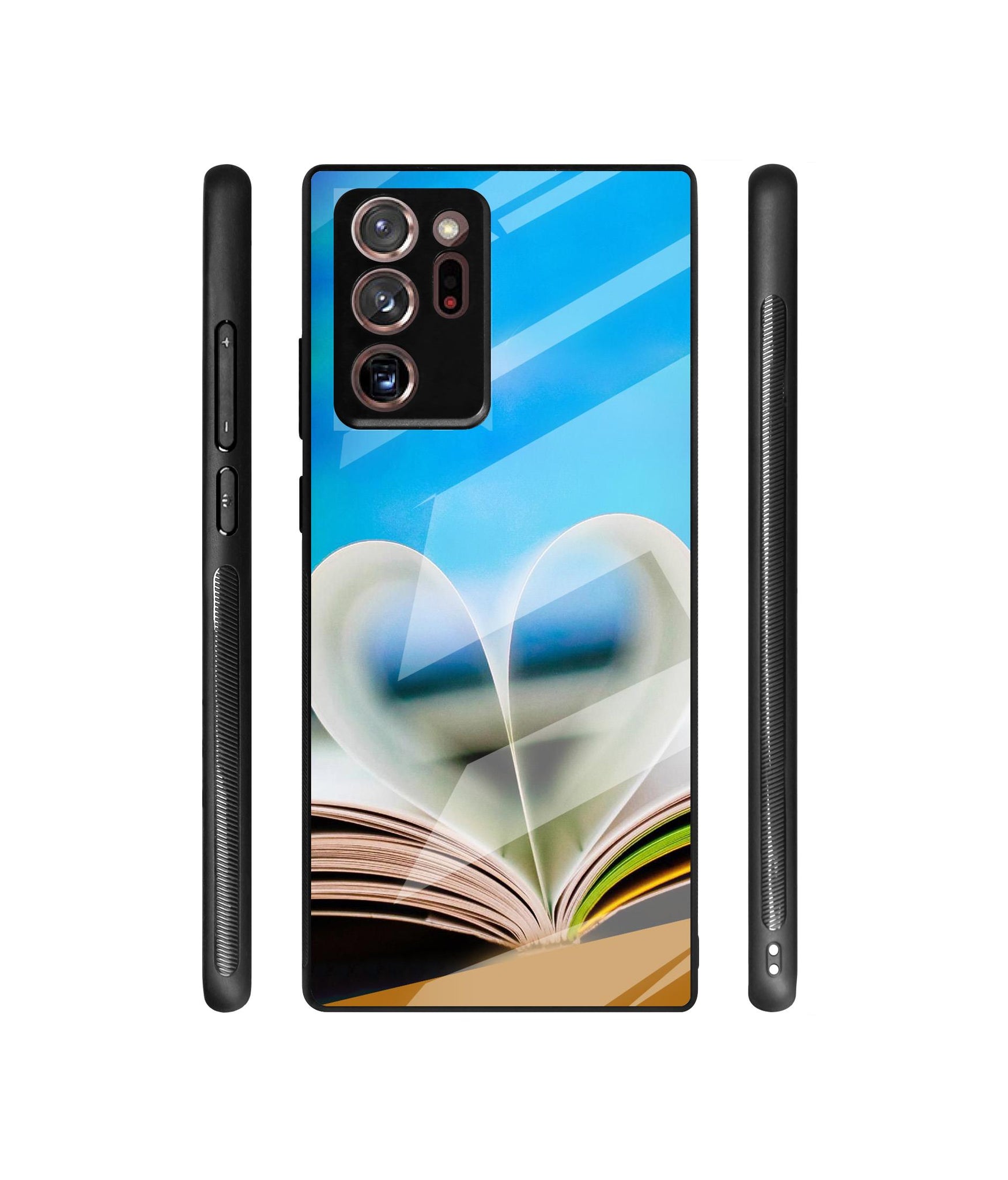 Love Book Designer Printed Glass Cover for Samsung Galaxy Note 20 Ultra