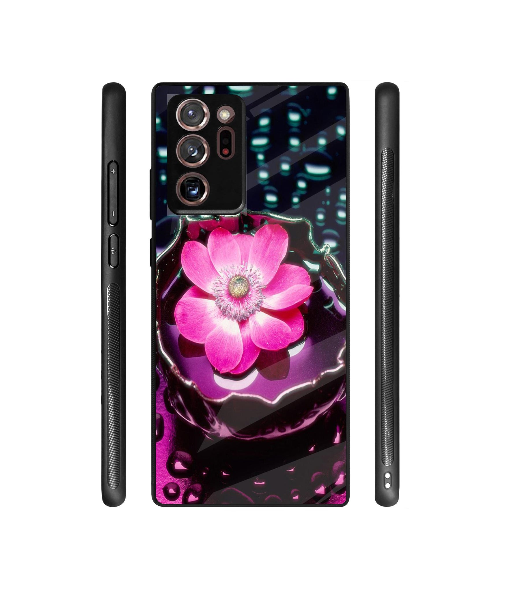 Flower in Water Designer Printed Glass Cover for Samsung Galaxy Note 20 Ultra