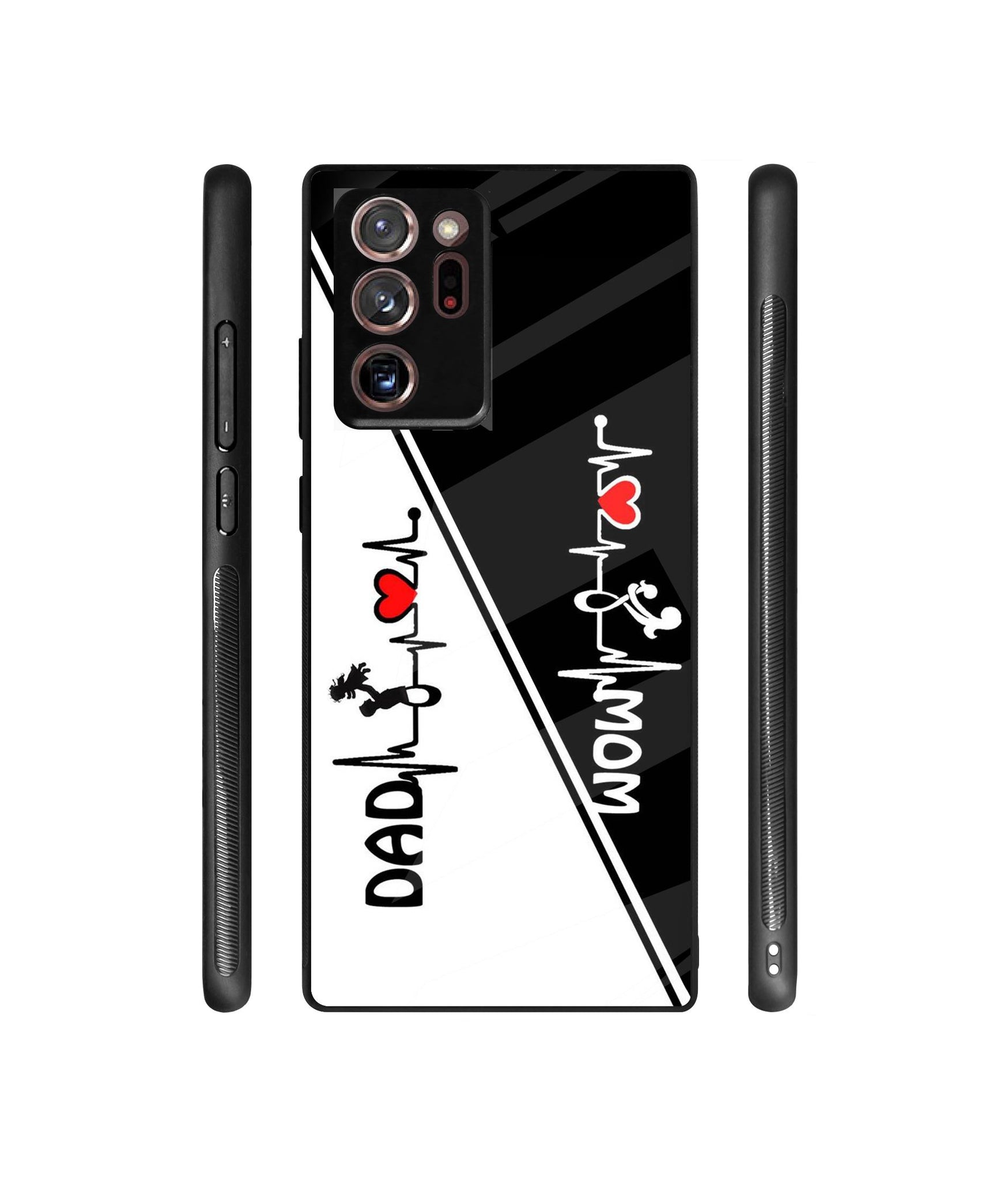 Mom and Dad Lover Designer Printed Glass Cover for Samsung Galaxy Note 20 Ultra