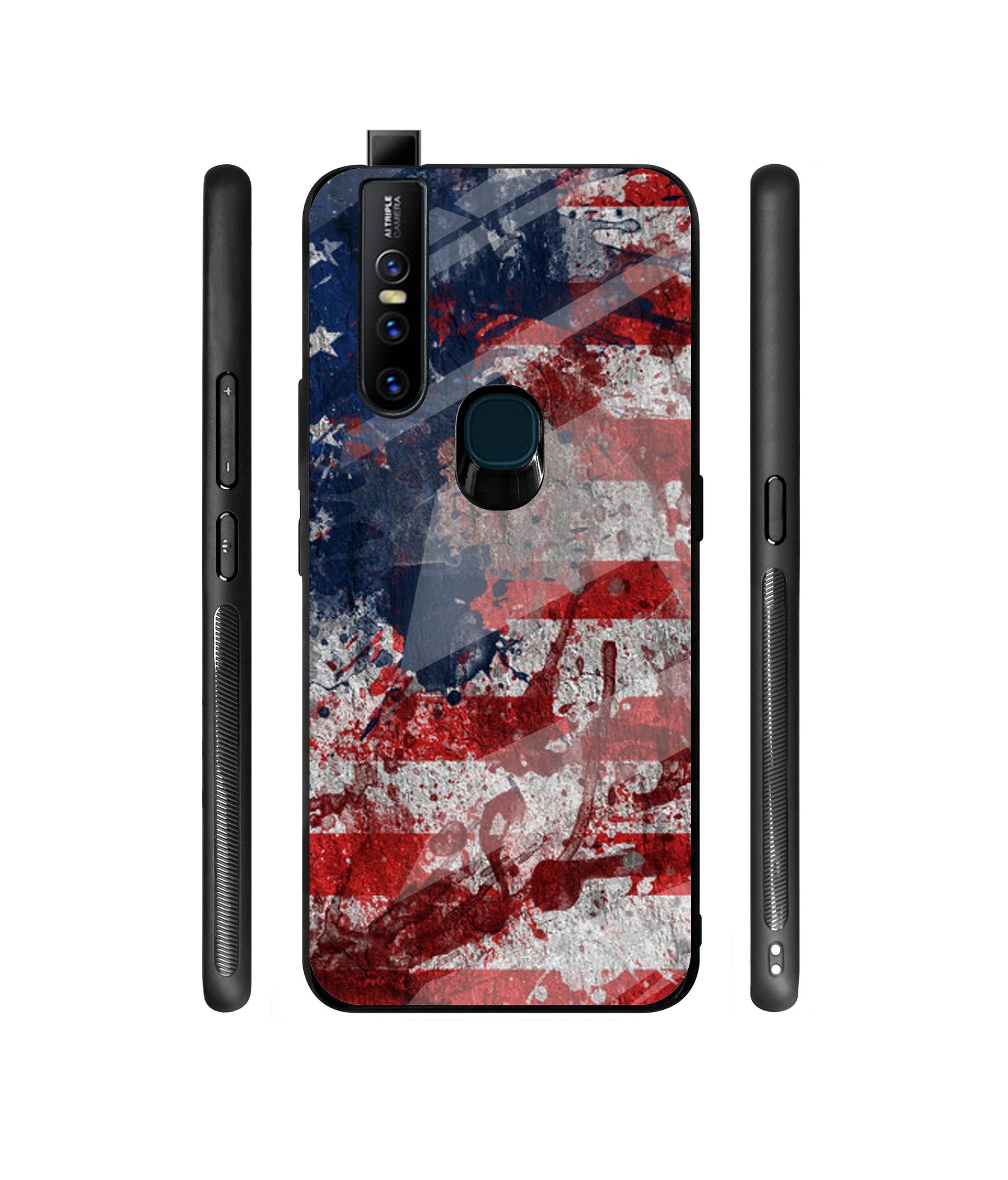 Painting American Designer Printed Glass Cover for Vivo V15