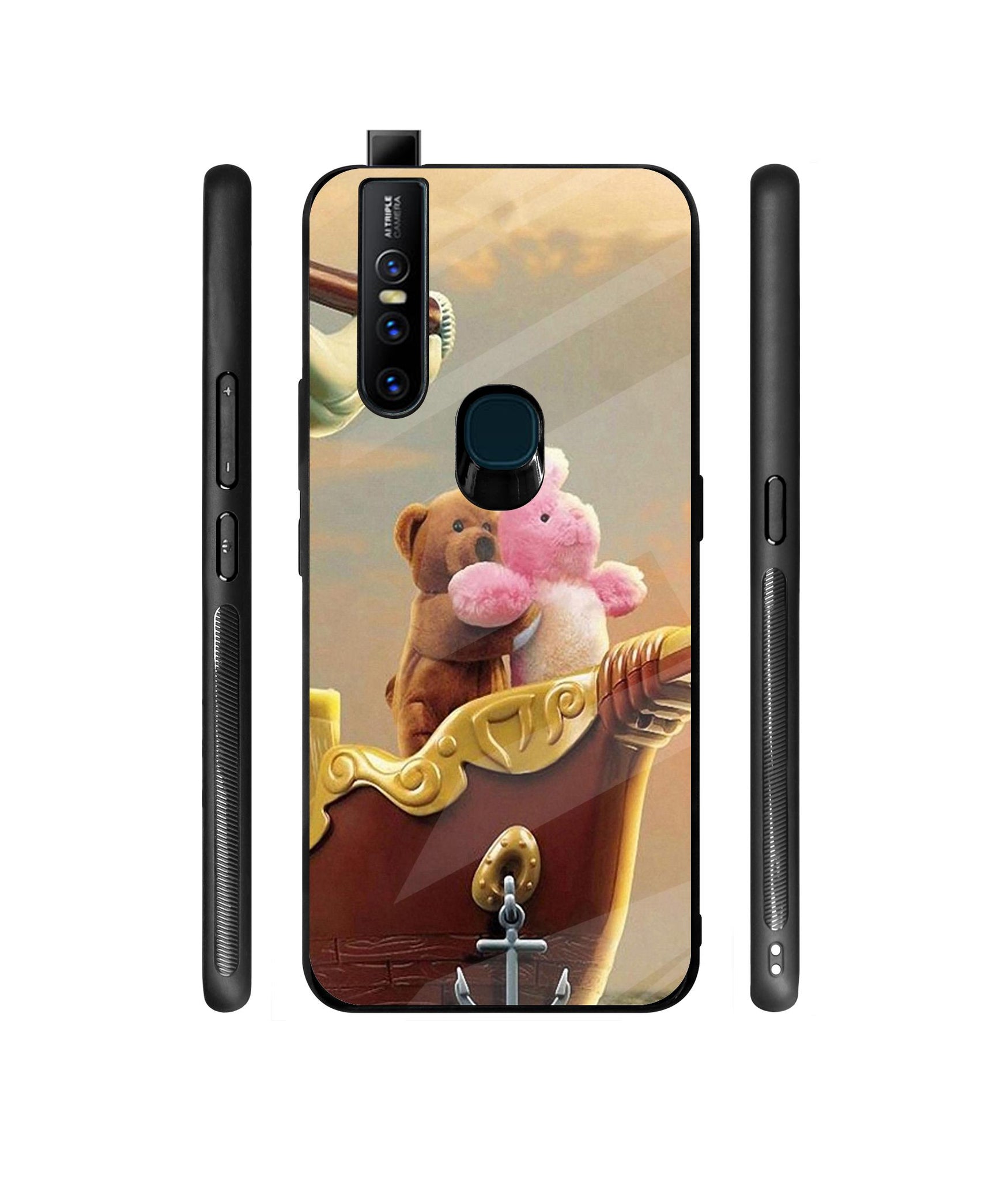 Funny Titanic Designer Printed Glass Cover for Vivo V15