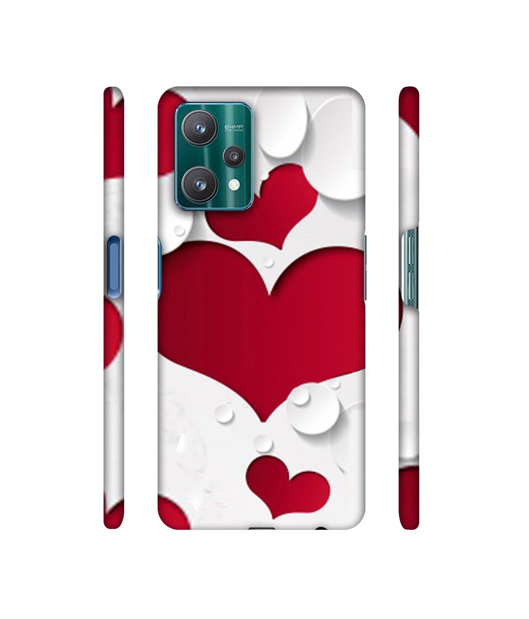 Multiple Hearts Designer Hard Back Cover for Realme 9 Pro 5G