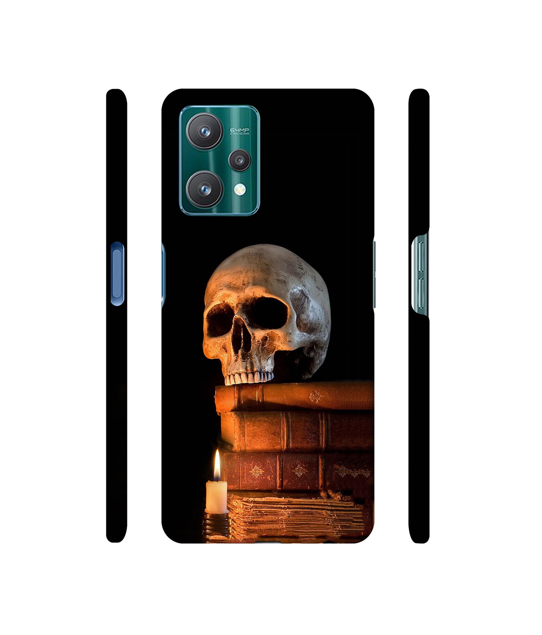 Skull Magic Candles Books Designer Hard Back Cover for Realme 9 Pro 5G