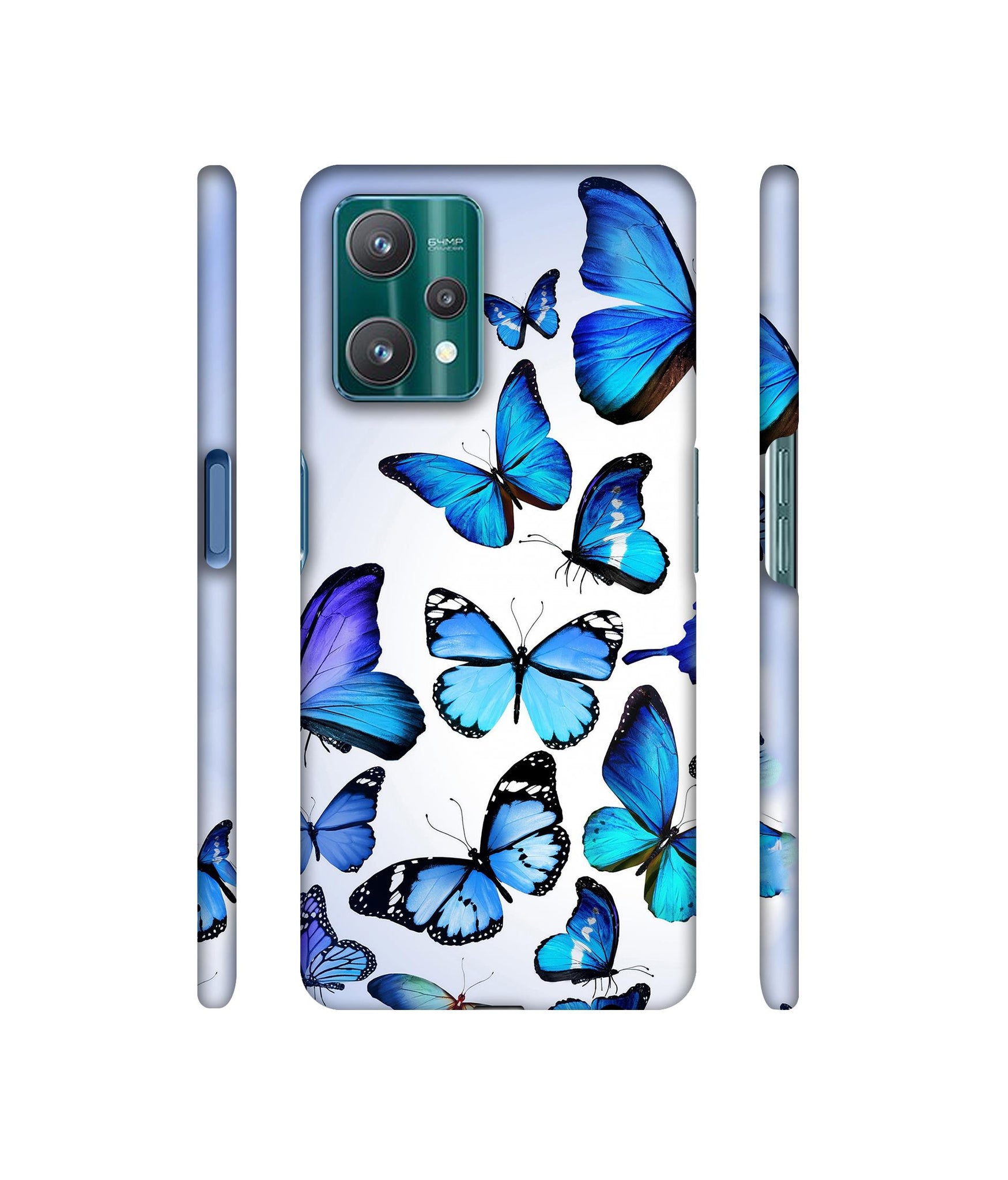 Colorful Flying Butterfly Designer Hard Back Cover for Realme 9 Pro 5G