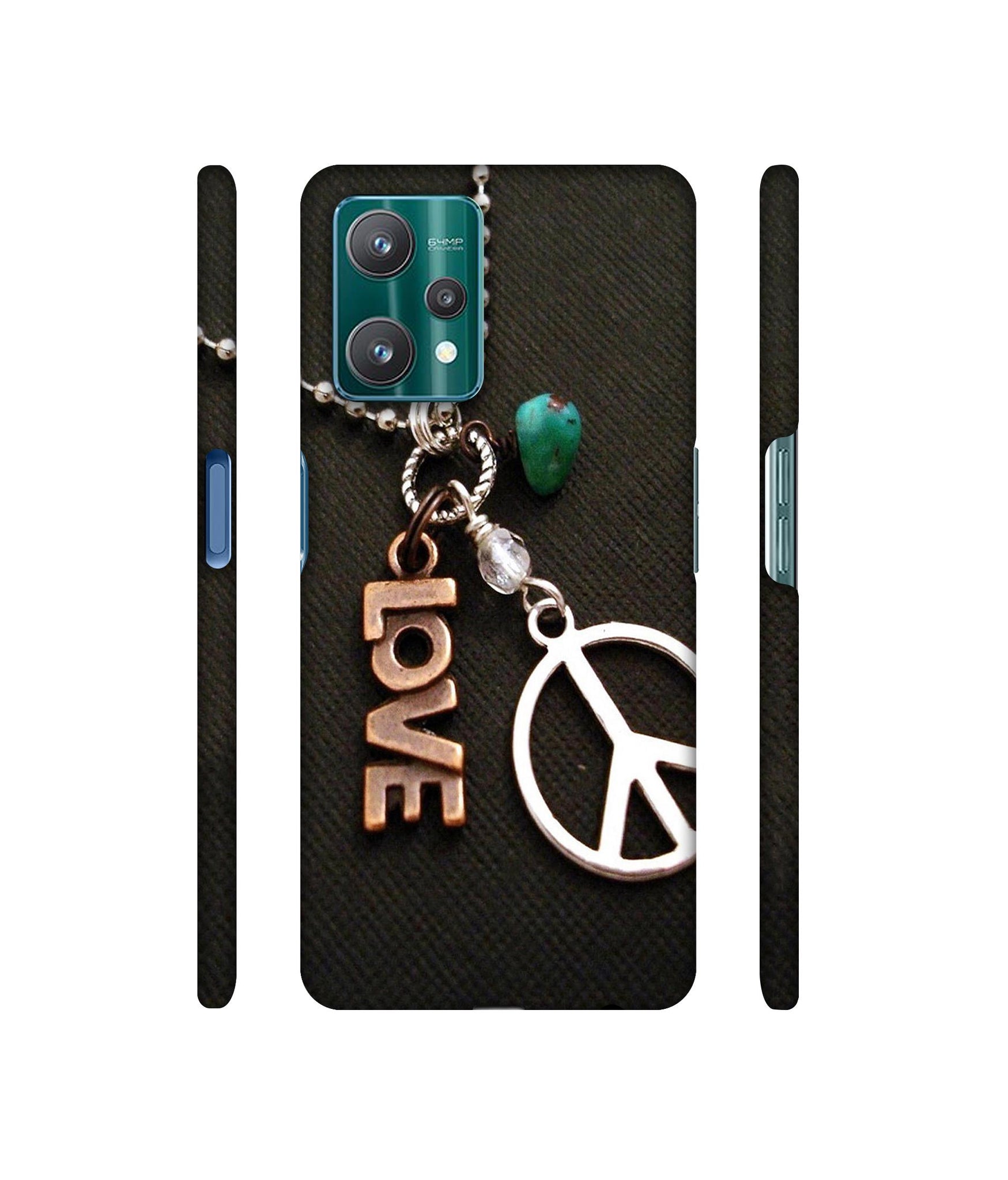Love and Peace Designer Hard Back Cover for Realme 9 Pro 5G