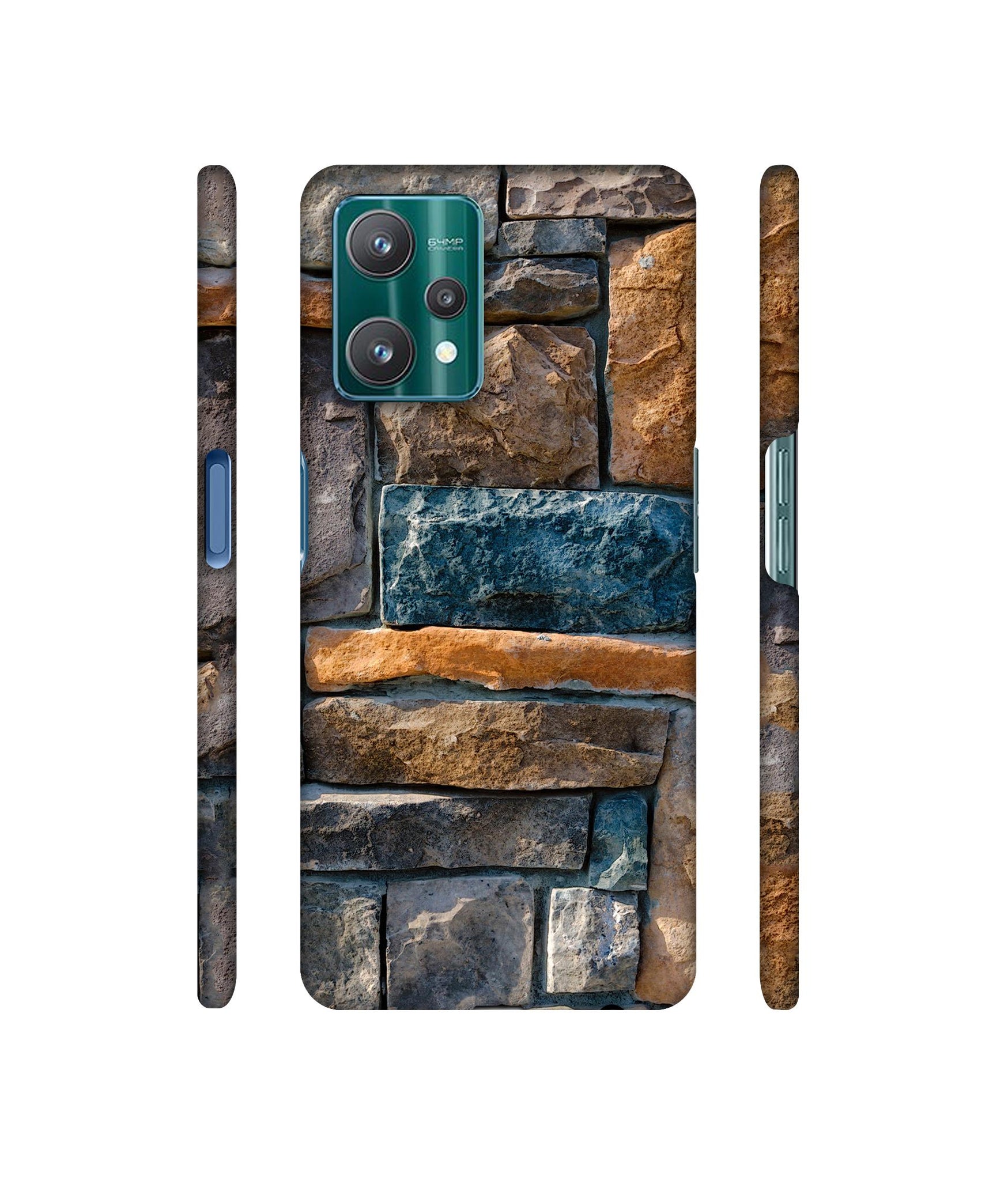 Decorative Stone Cladding Designer Hard Back Cover for Realme 9 Pro 5G