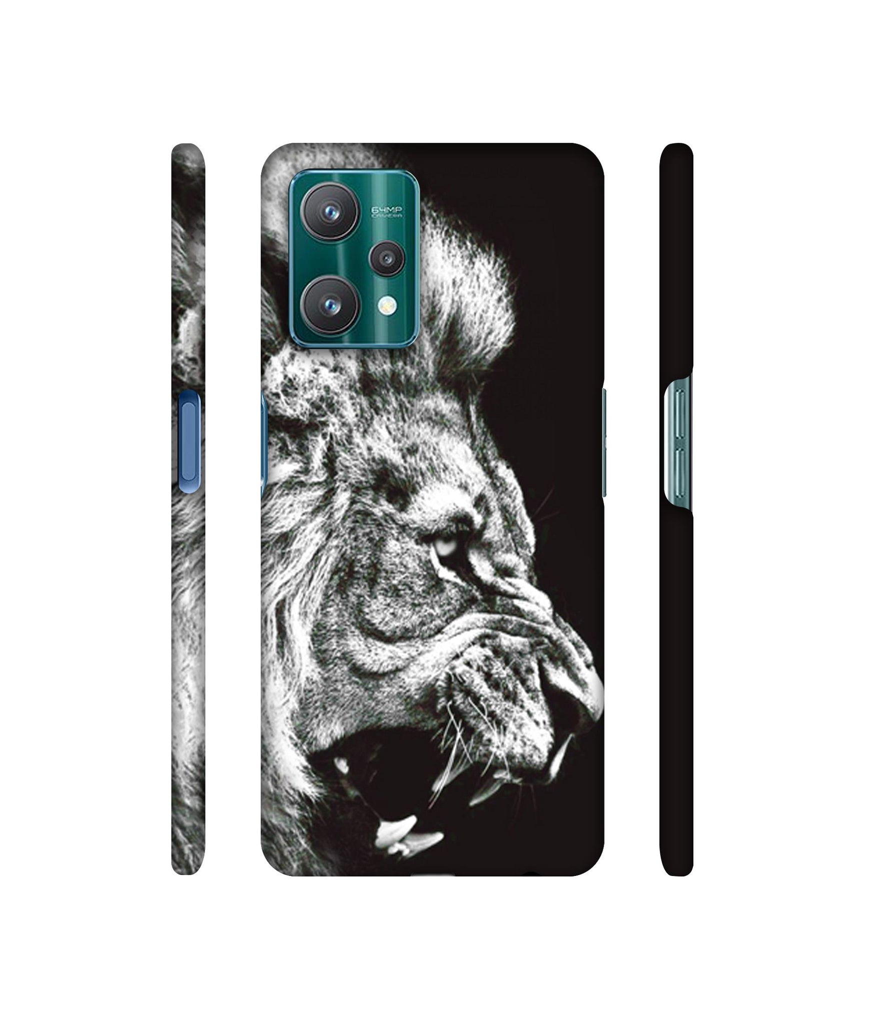 Angry Lion Designer Hard Back Cover for Realme 9 Pro 5G