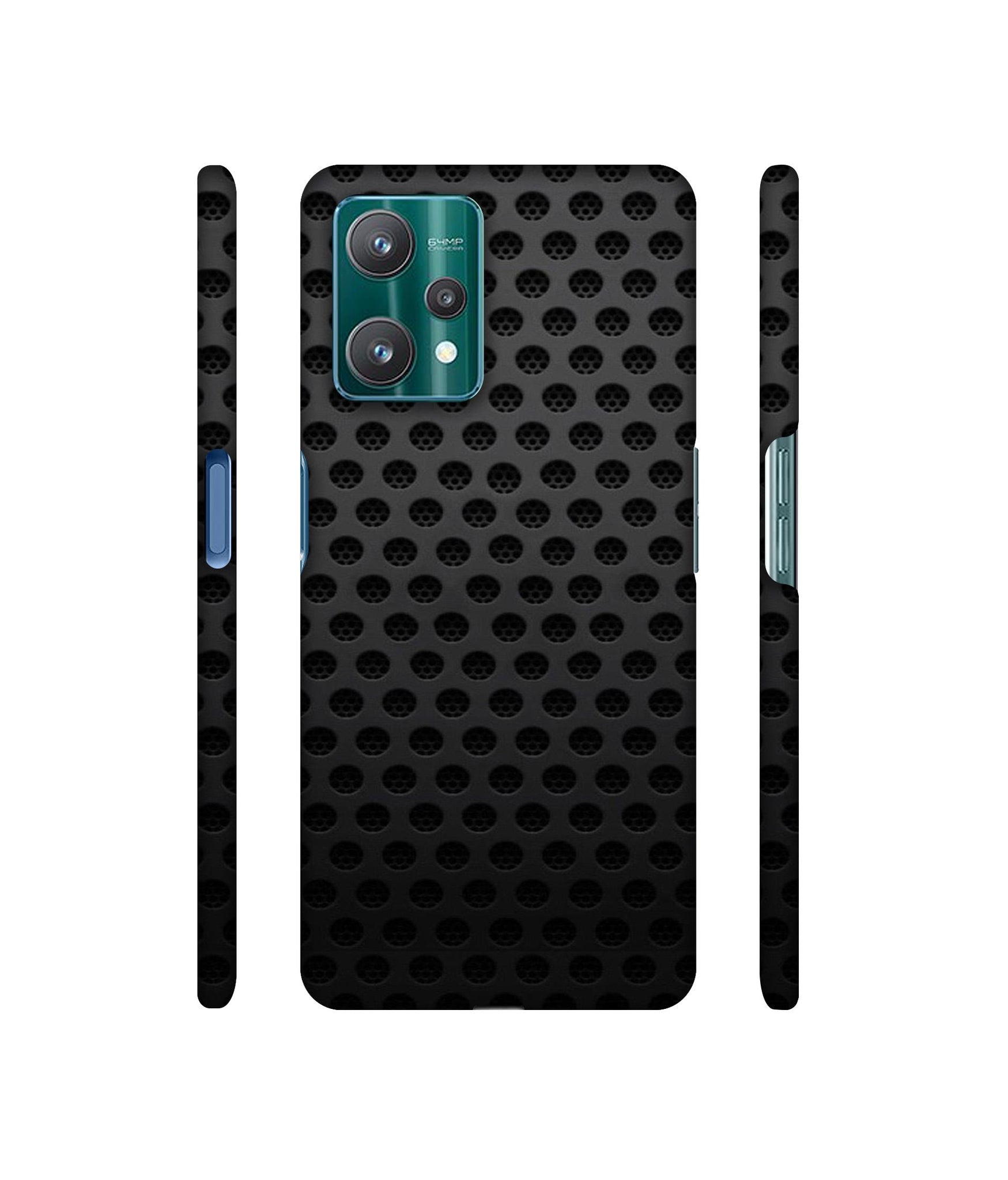 Black Circle Designer Hard Back Cover for Realme 9 Pro 5G