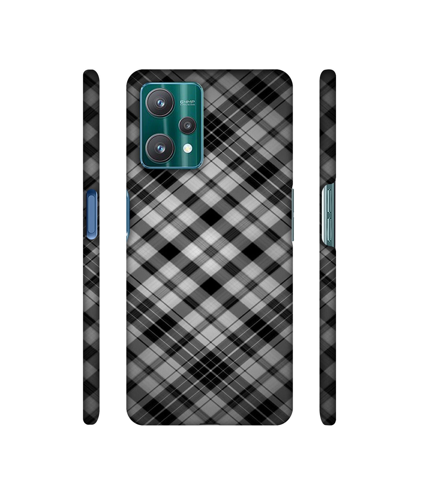 Black Stripes Pattern Designer Hard Back Cover for Realme 9 Pro 5G