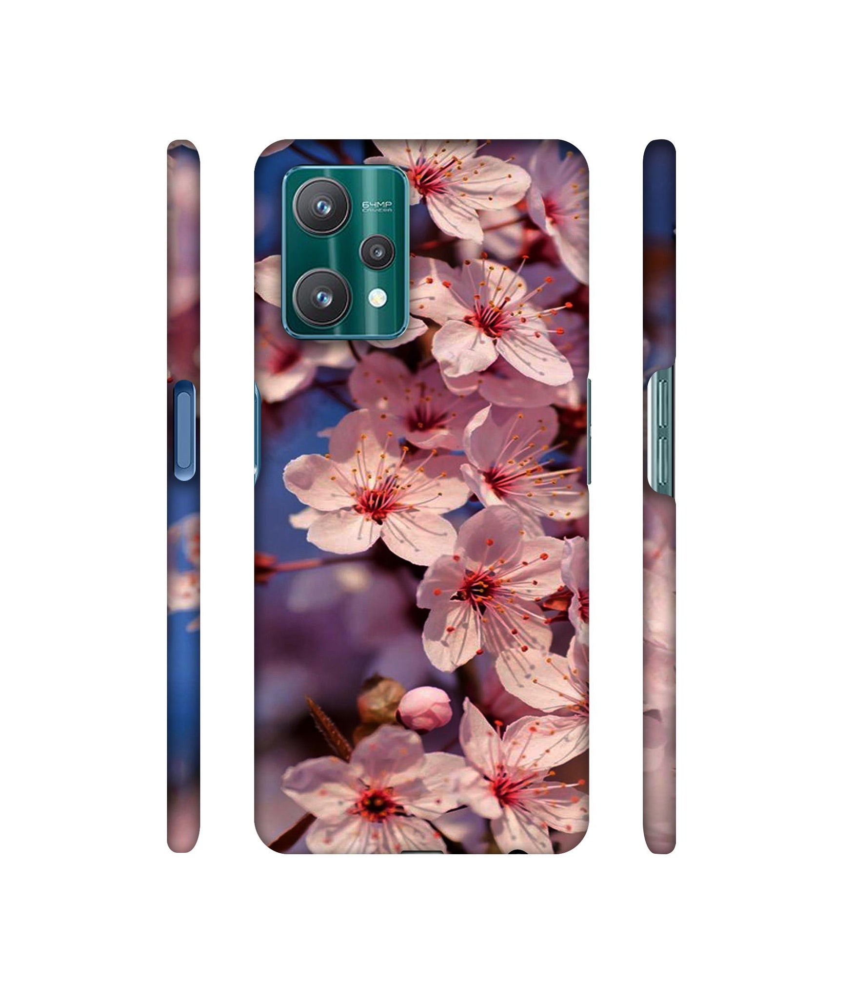 Pink Flowers Pattern Designer Hard Back Cover for Realme 9 Pro 5G