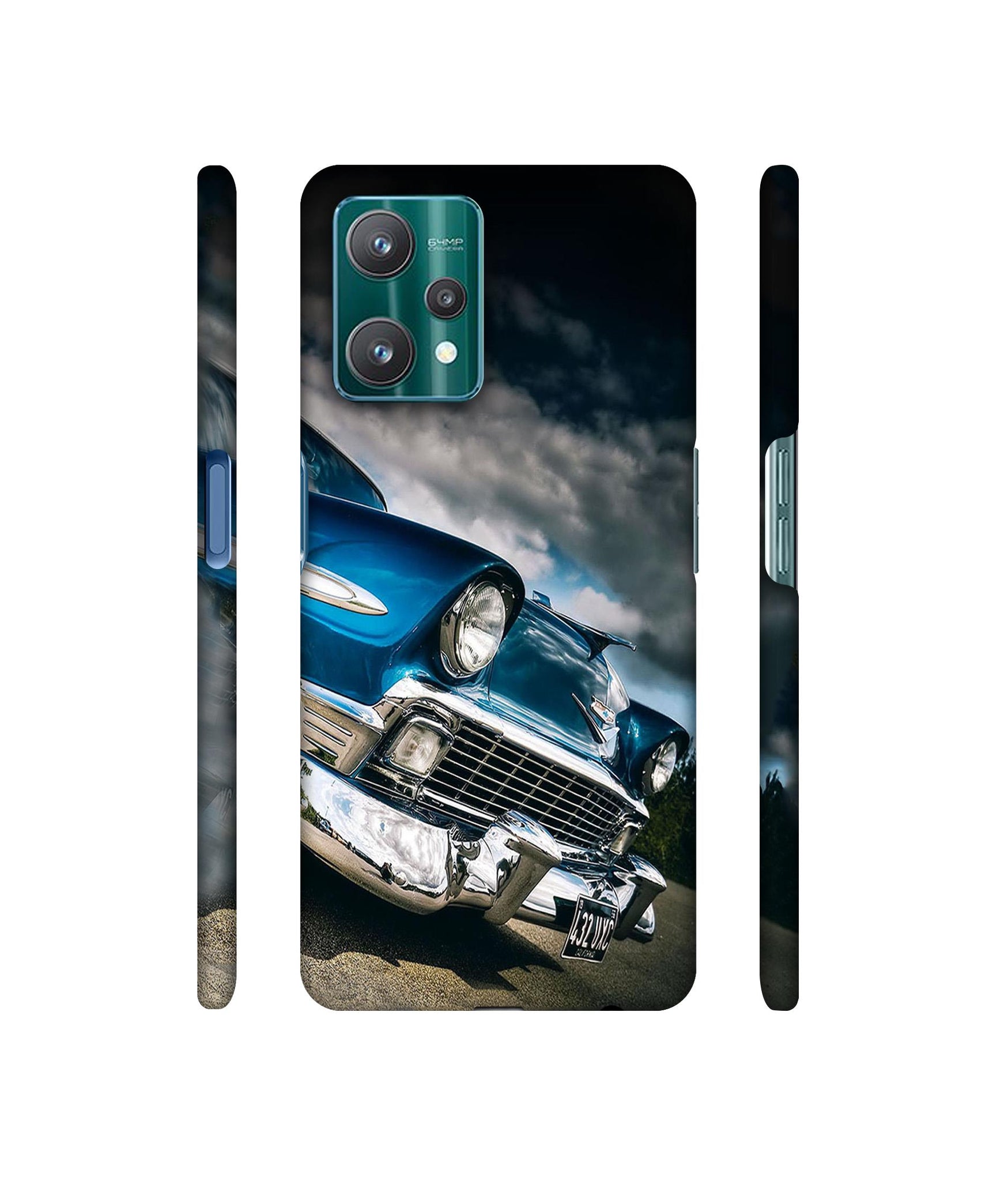 Vintage Car Pattern Designer Hard Back Cover for Realme 9 Pro 5G