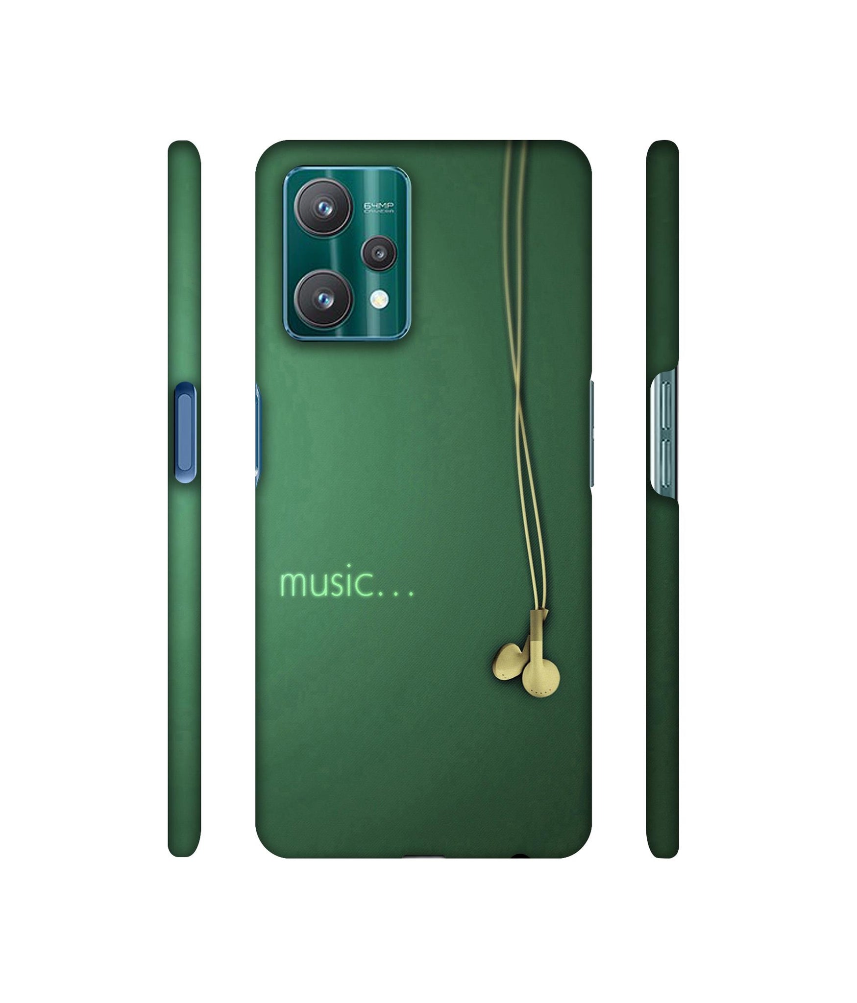 Headphone Music Designer Hard Back Cover for Realme 9 Pro 5G