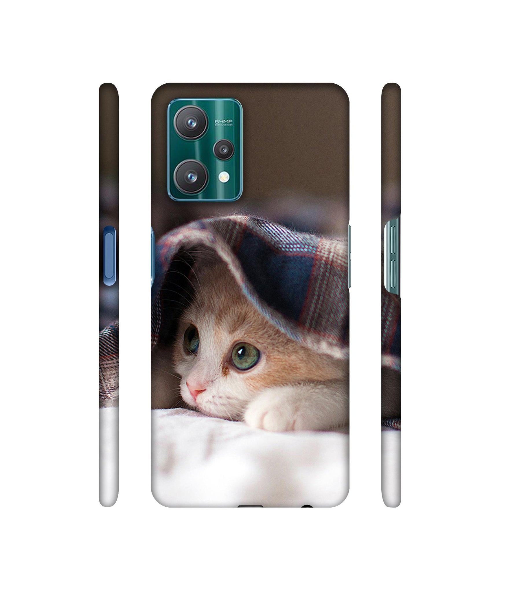 Sleepy Kitten Designer Hard Back Cover for Realme 9 Pro 5G