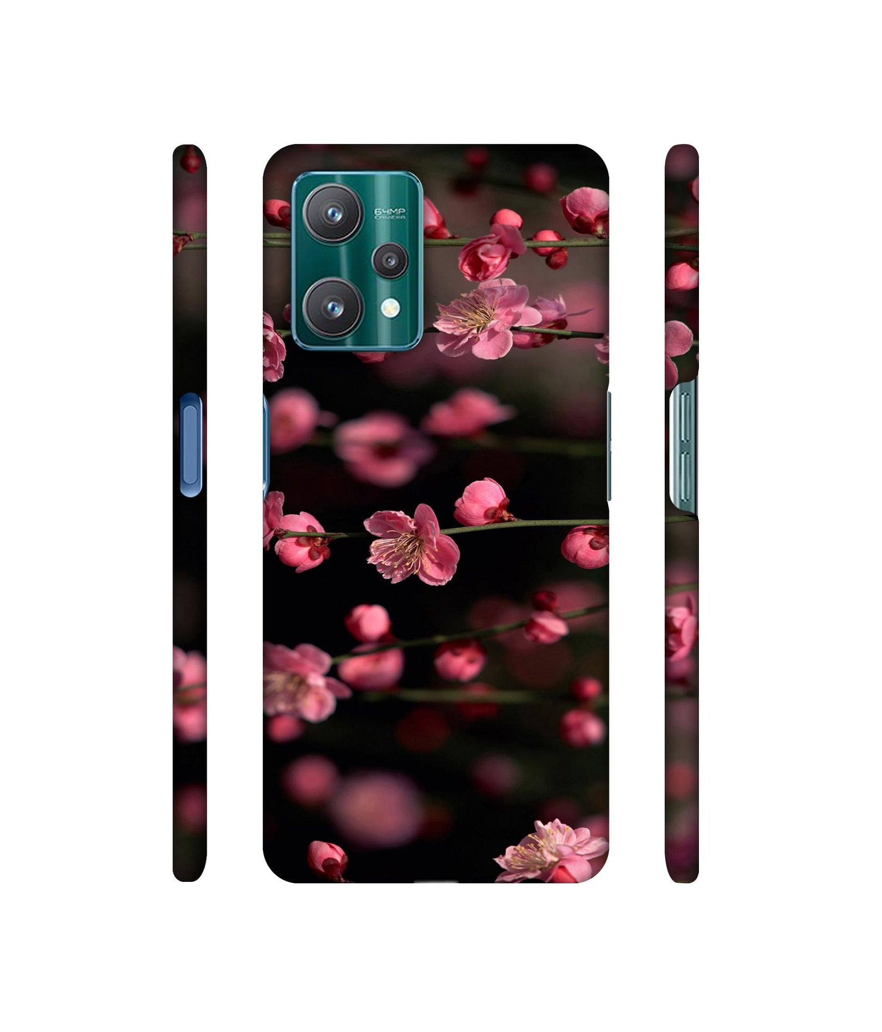 Pink Flowers Designer Hard Back Cover for Realme 9 Pro 5G