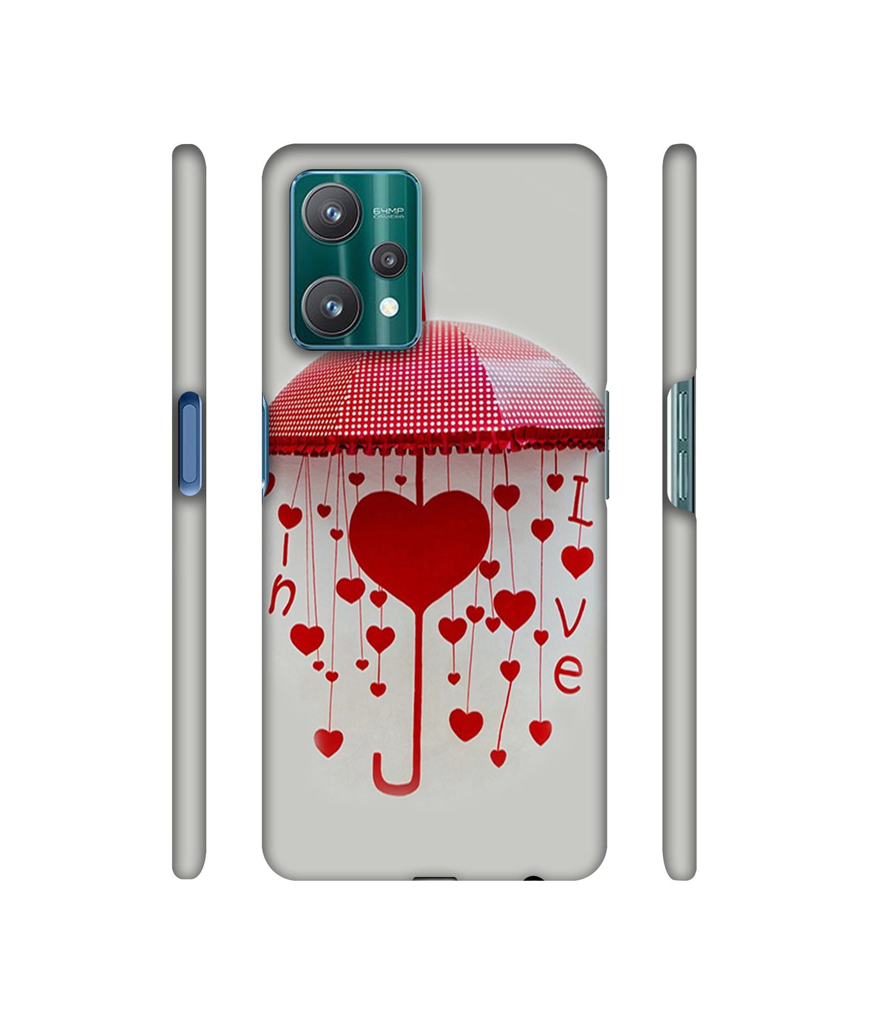 Love Heart Designer Hard Back Cover for Realme 9 Pro 5G