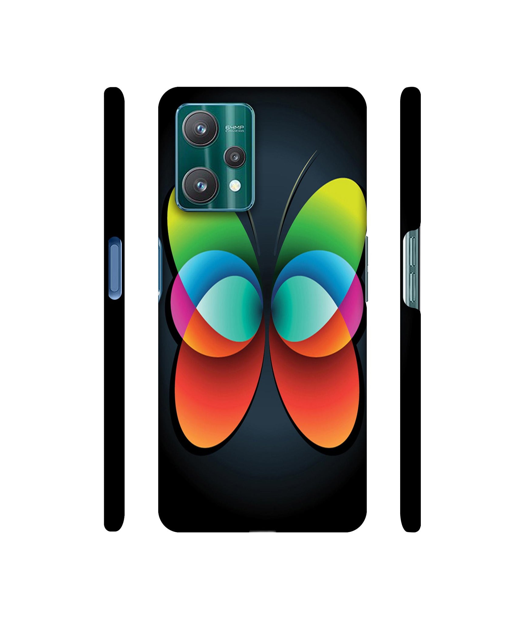 Colourfull Butterfly Designer Hard Back Cover for Realme 9 Pro 5G