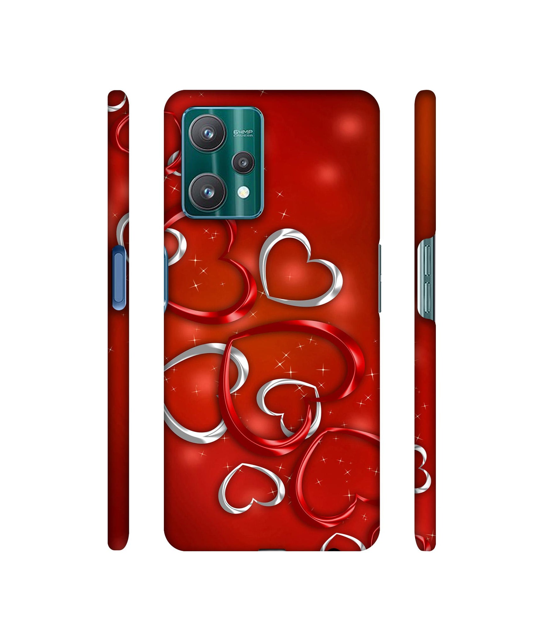 Hearts Designer Hard Back Cover for Realme 9 Pro 5G