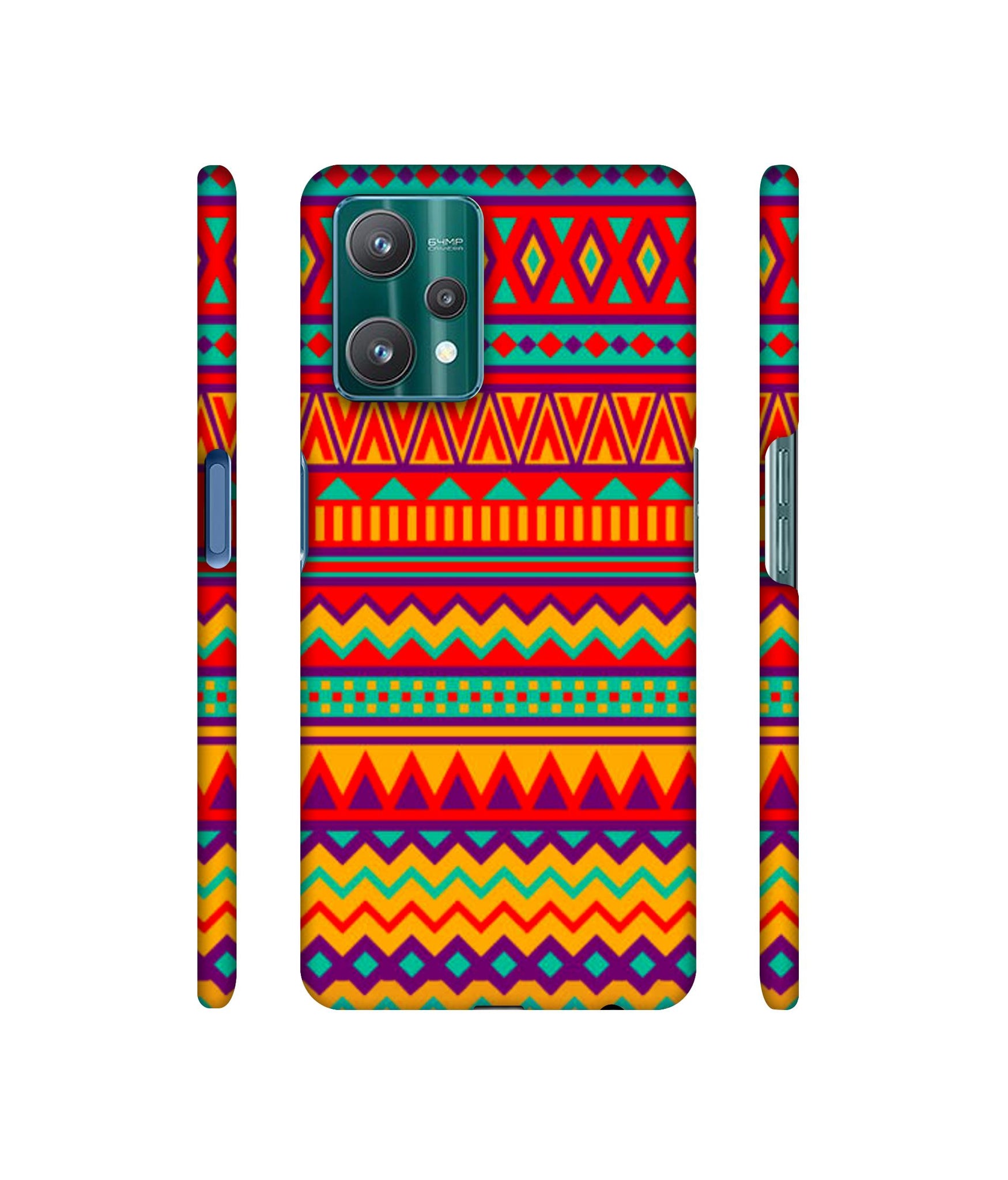 Multicolor Rangoli Art Designer Hard Back Cover for Realme 9 Pro 5G