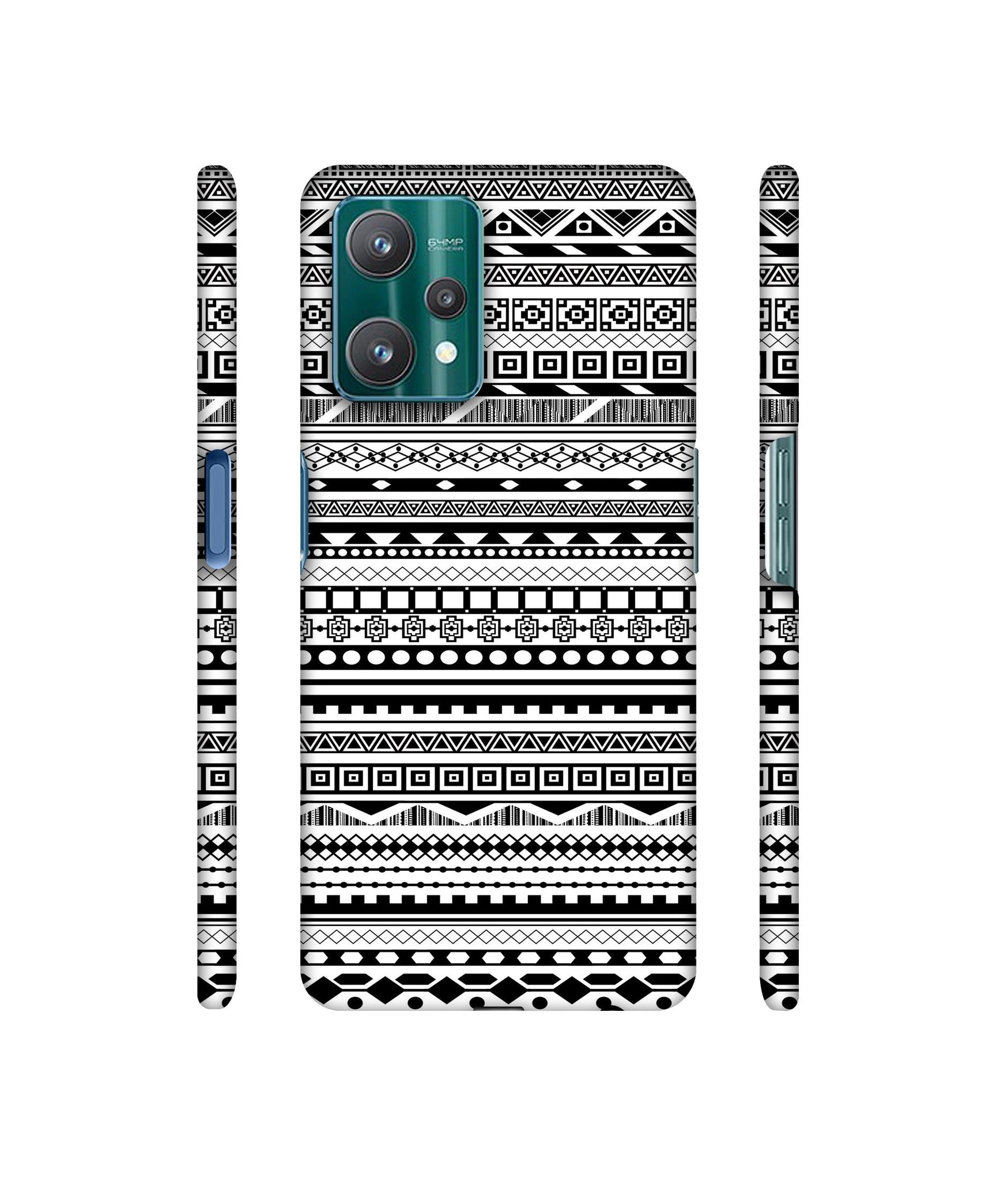 Black & White Patterns Designer Hard Back Cover for Realme 9 Pro 5G