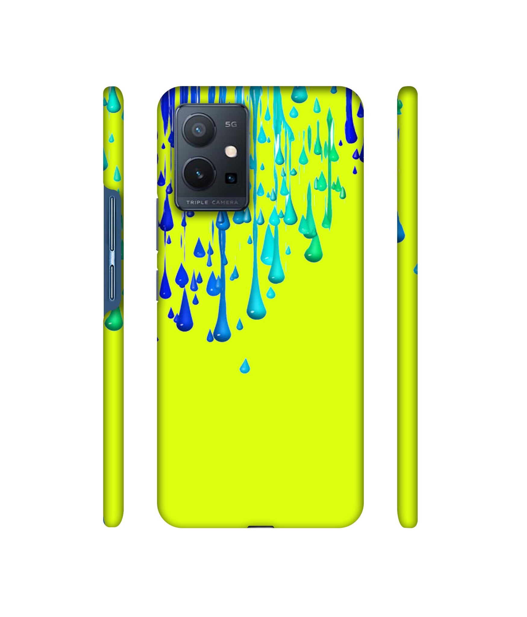 Neon Paint Designer Hard Back Cover for Vivo T1 5G / Vivo Y75 5G