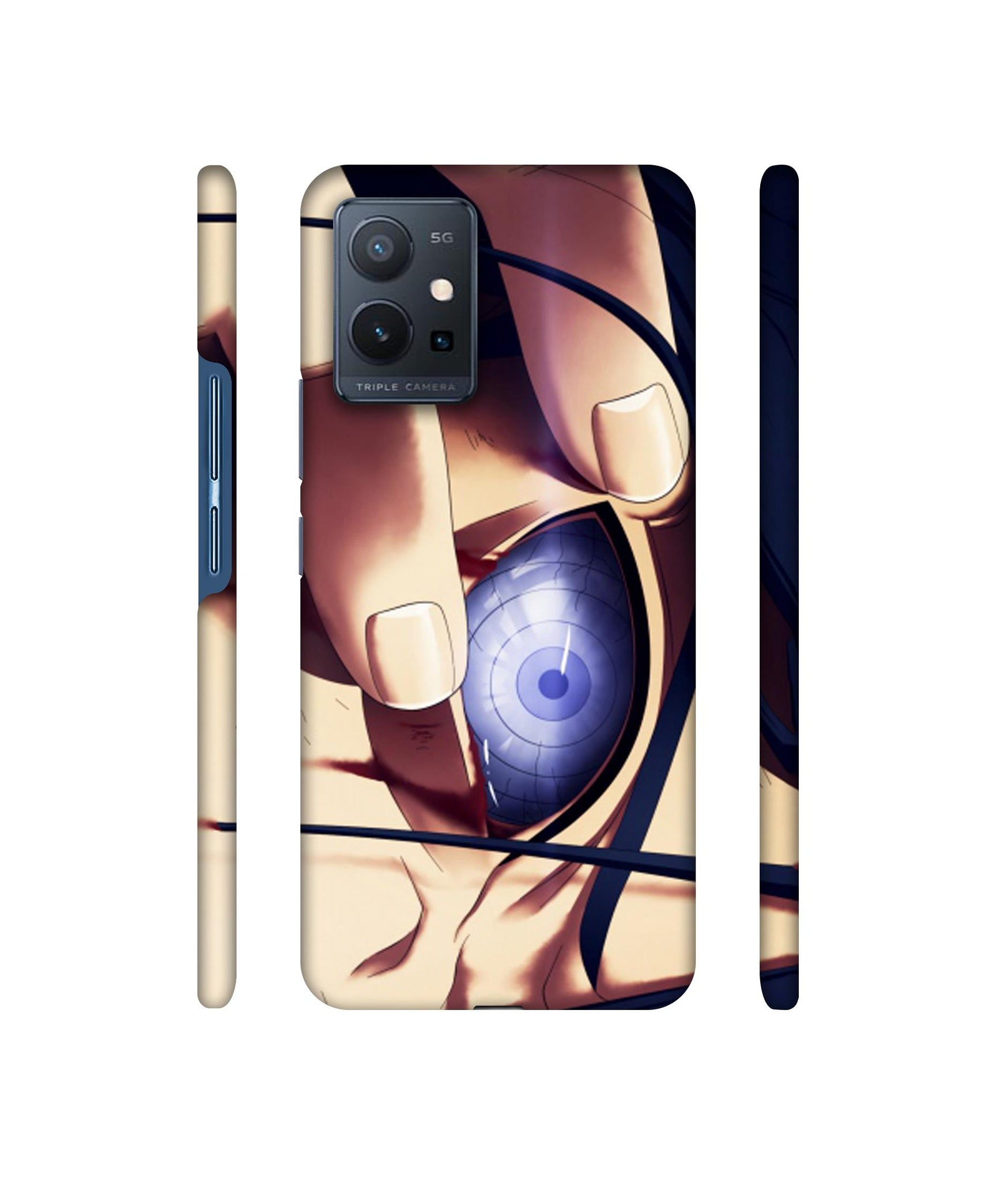 Anime Naruto Eye Designer Hard Back Cover for Vivo T1 5G / Vivo Y75 5G