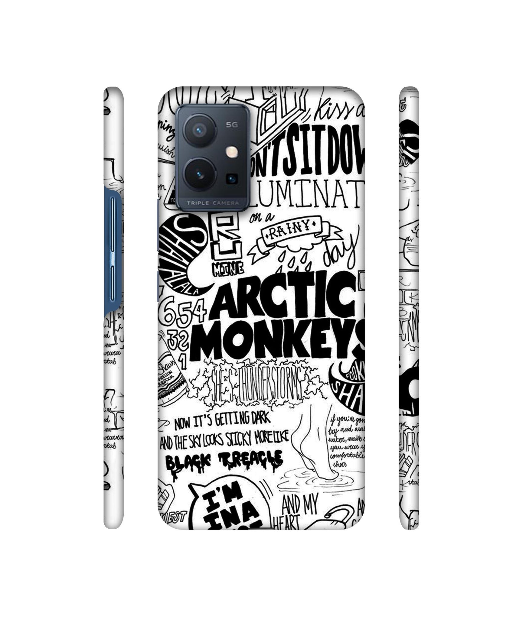 Arctic Monkeys Pattern Designer Hard Back Cover for Vivo T1 5G / Vivo Y75 5G