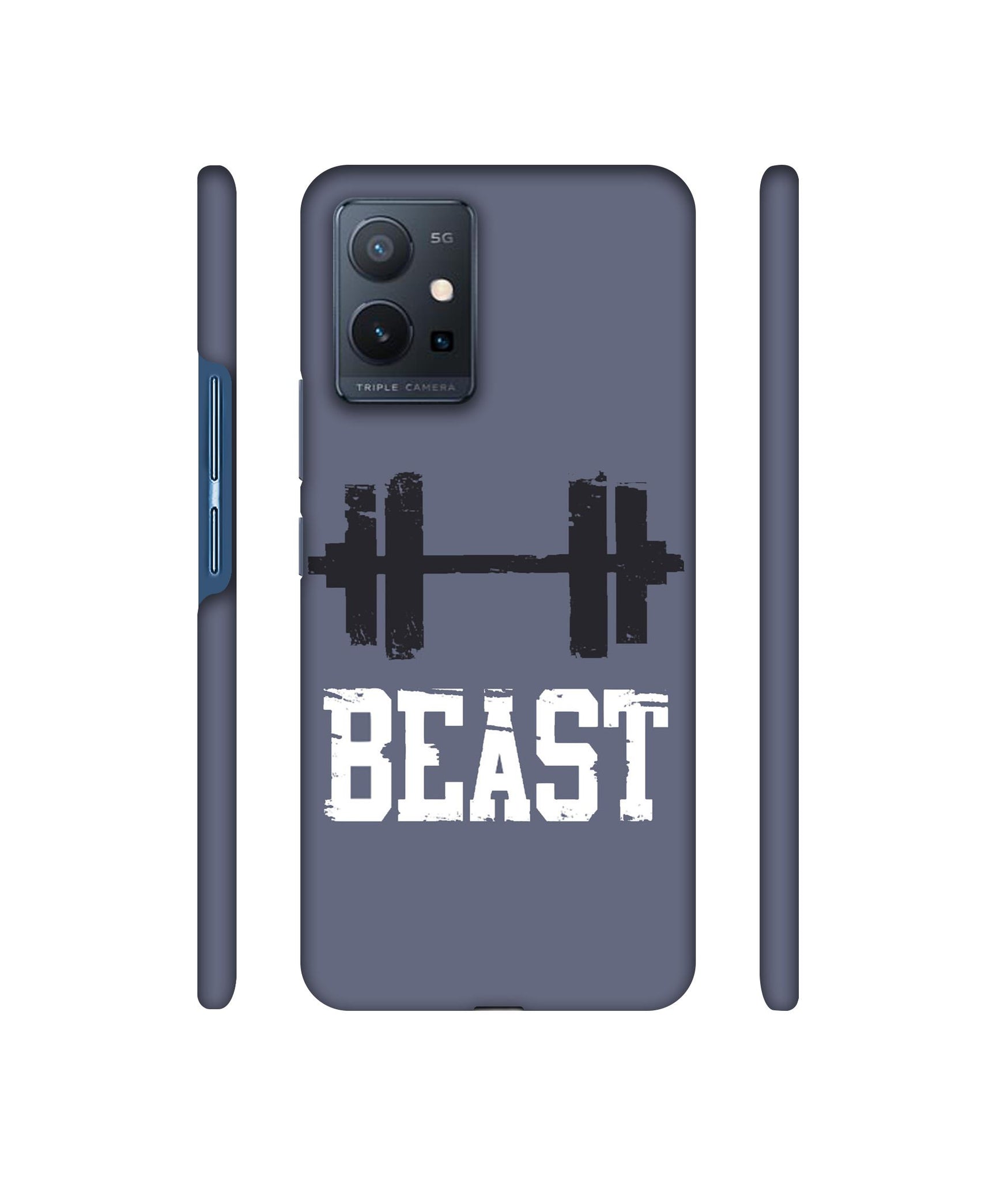 Beast Gym Designer Hard Back Cover for Vivo T1 5G / Vivo Y75 5G