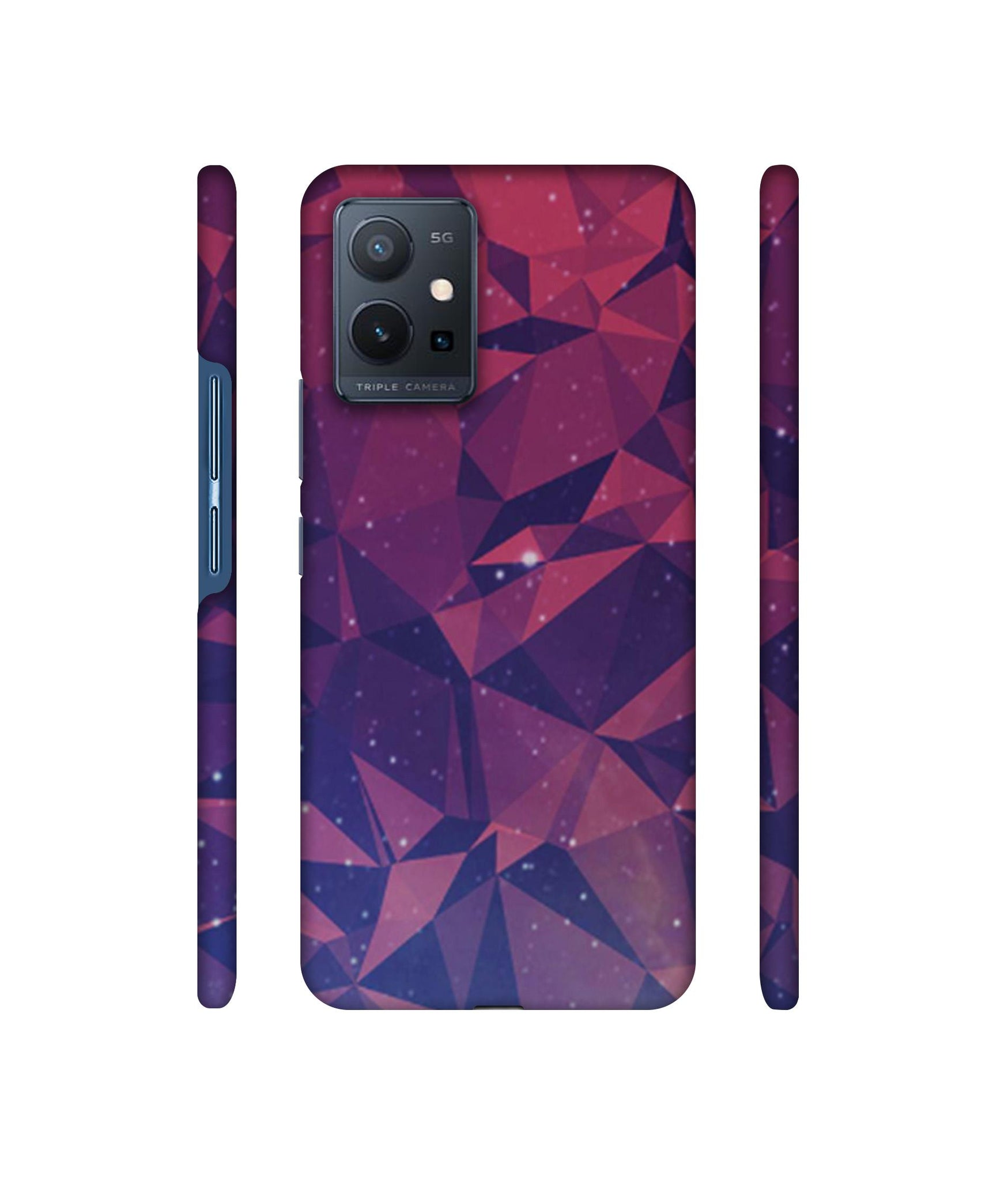 Bad Color Shape Designer Hard Back Cover for Vivo T1 5G / Vivo Y75 5G