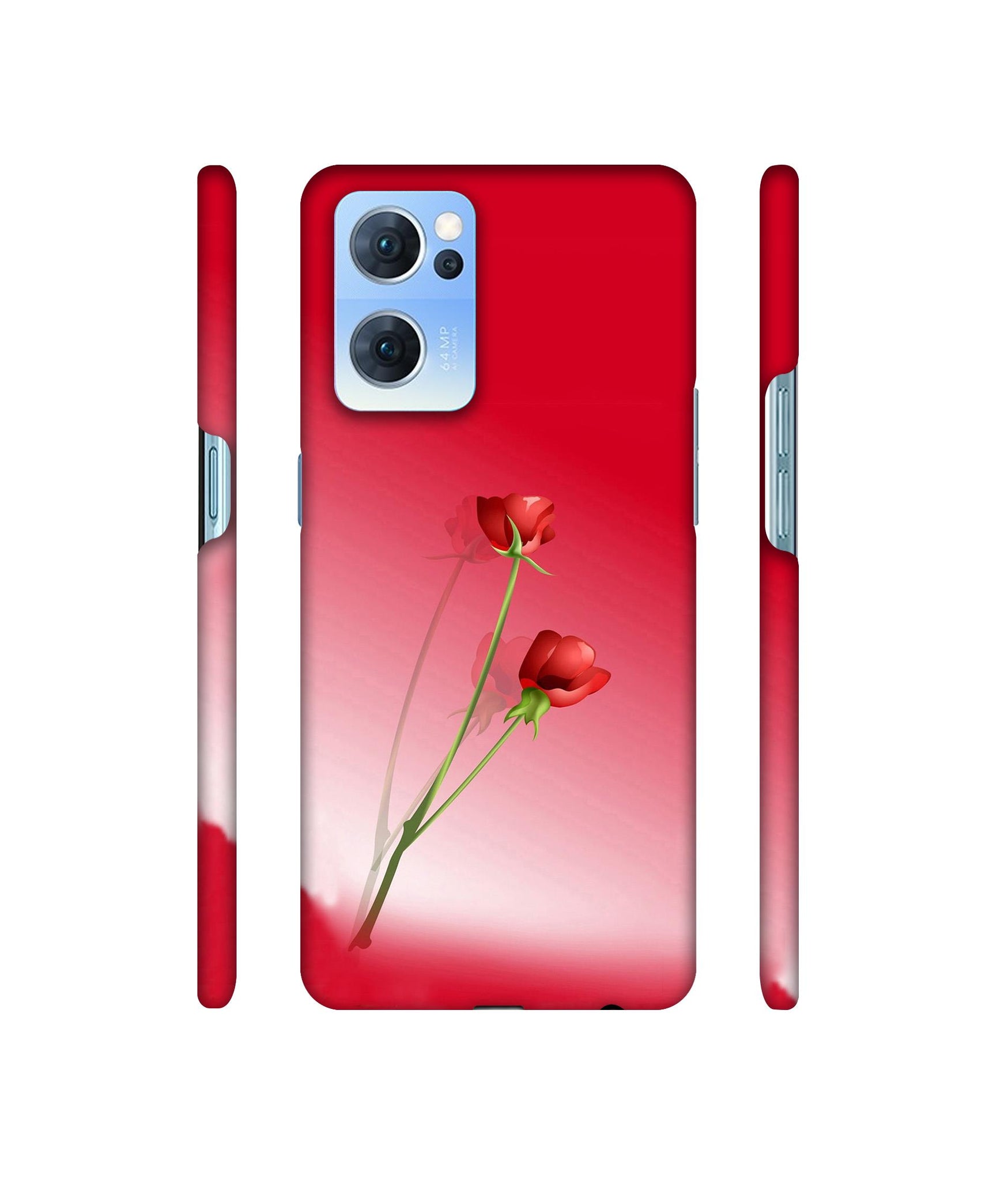 Red Roses Designer Hard Back Cover for Oppo Reno7 5G