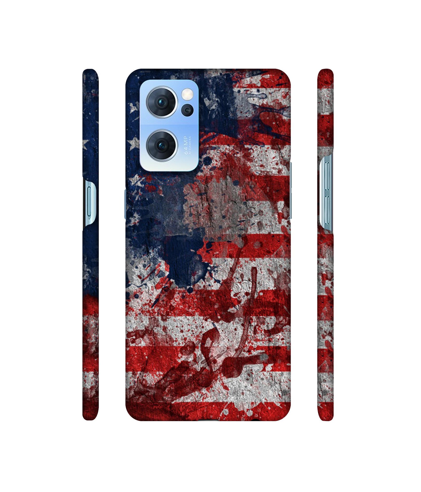 Painting American Designer Hard Back Cover for Oppo Reno7 5G