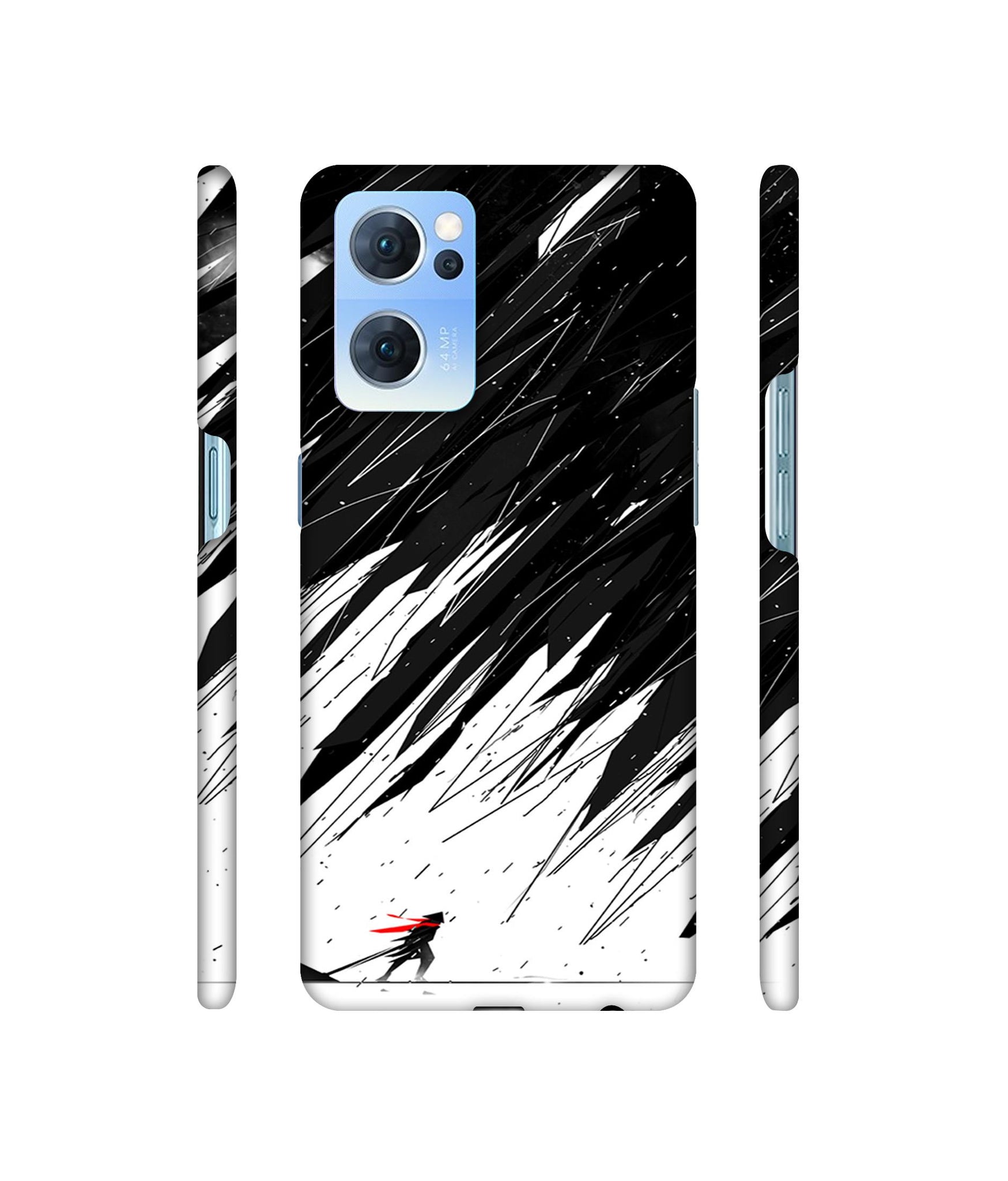 Geometric Strom Designer Hard Back Cover for Oppo Reno7 5G