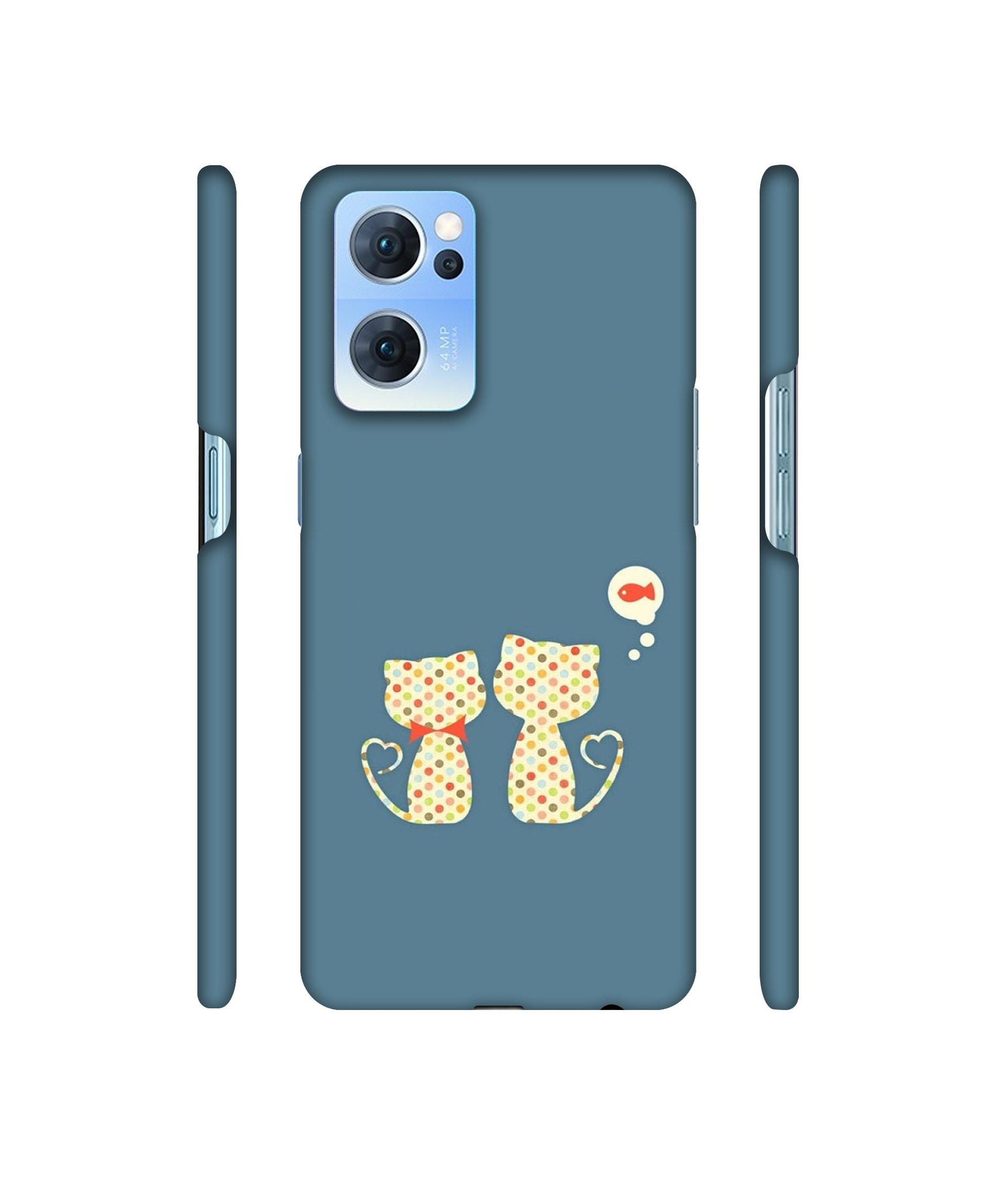Fish On Mind Print Designer Hard Back Cover for Oppo Reno7 5G