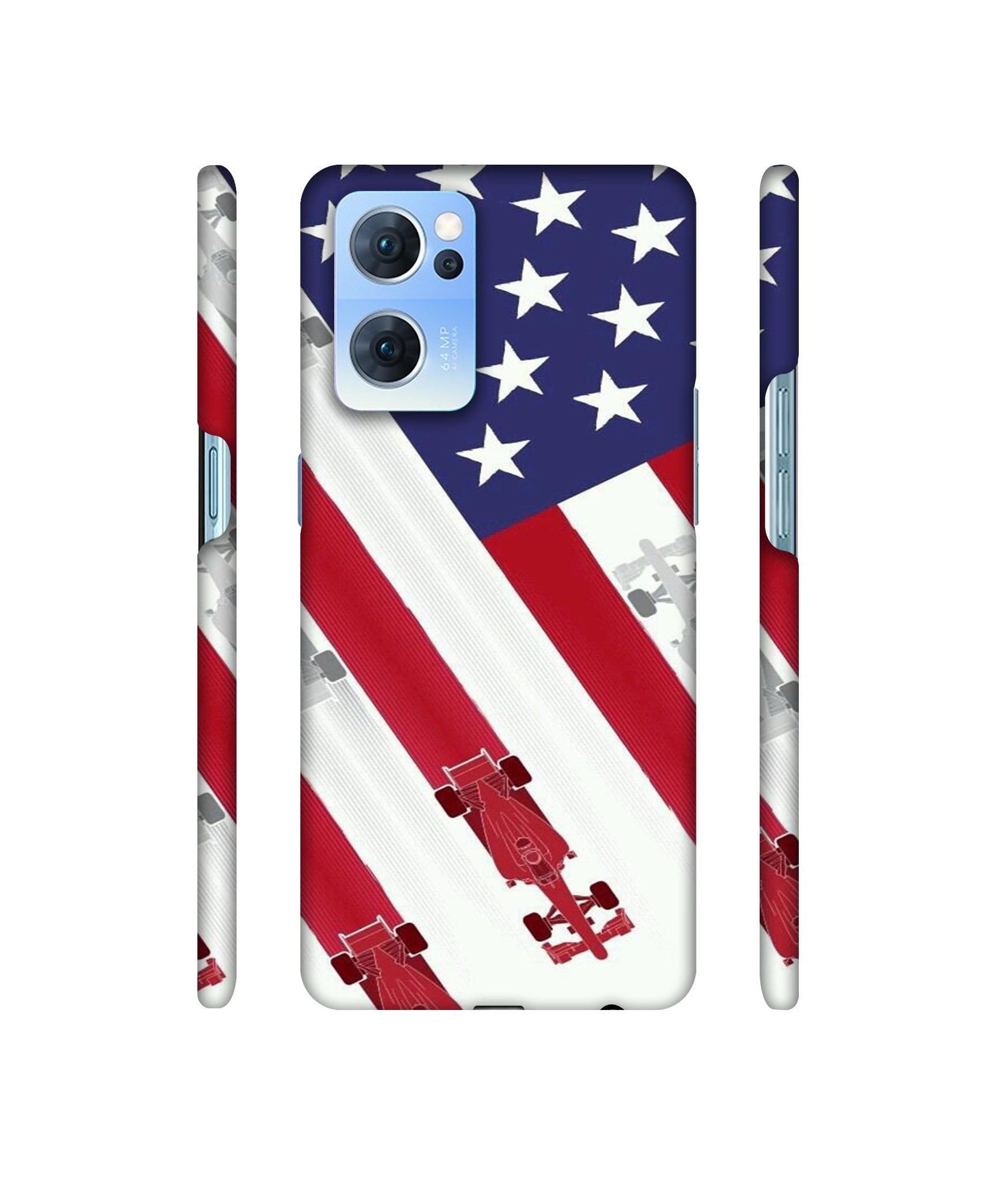 Ferrari On the Zoom Print Designer Hard Back Cover for Oppo Reno7 5G