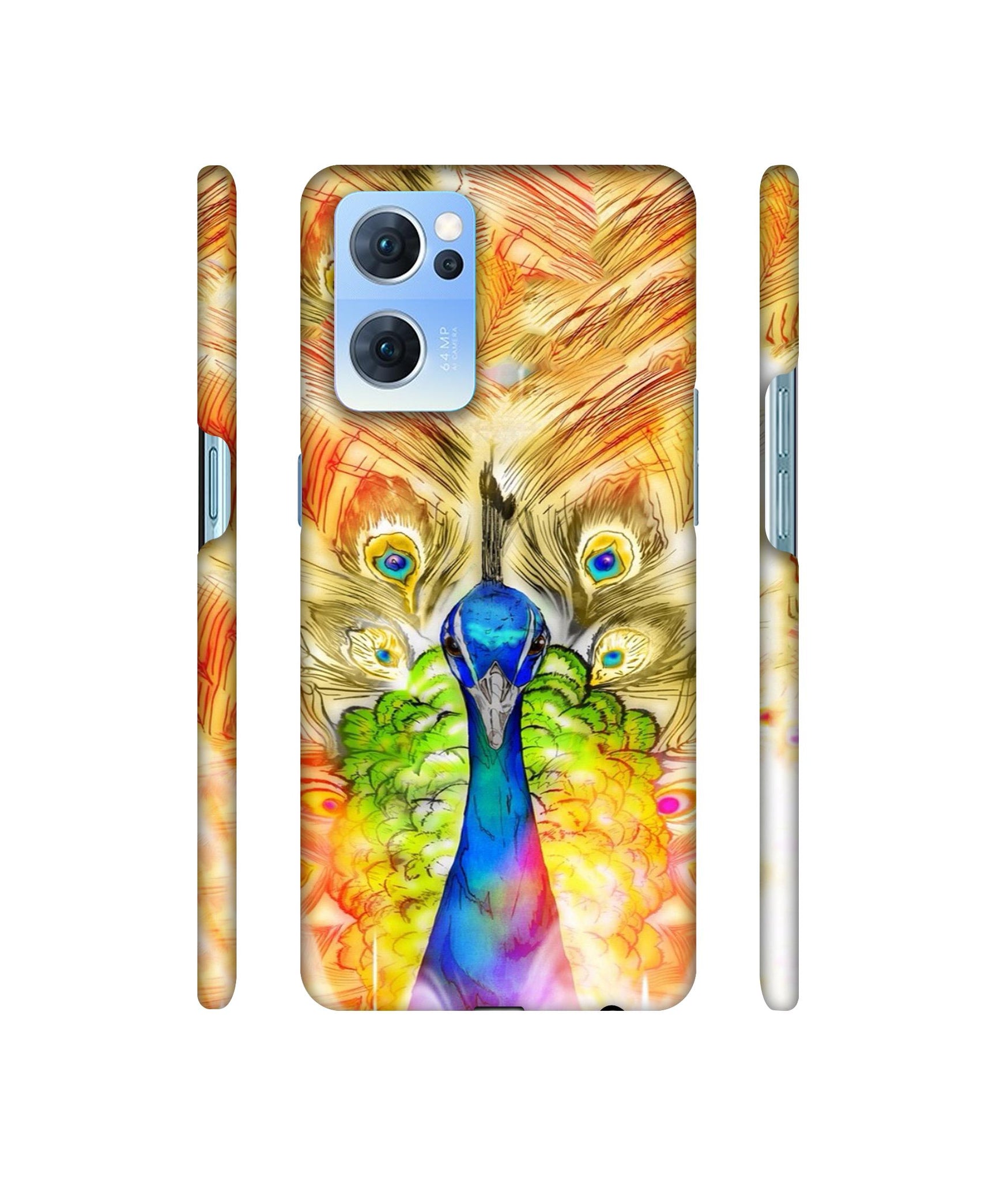 Colorful Joy Pattern Designer Hard Back Cover for Oppo Reno7 5G