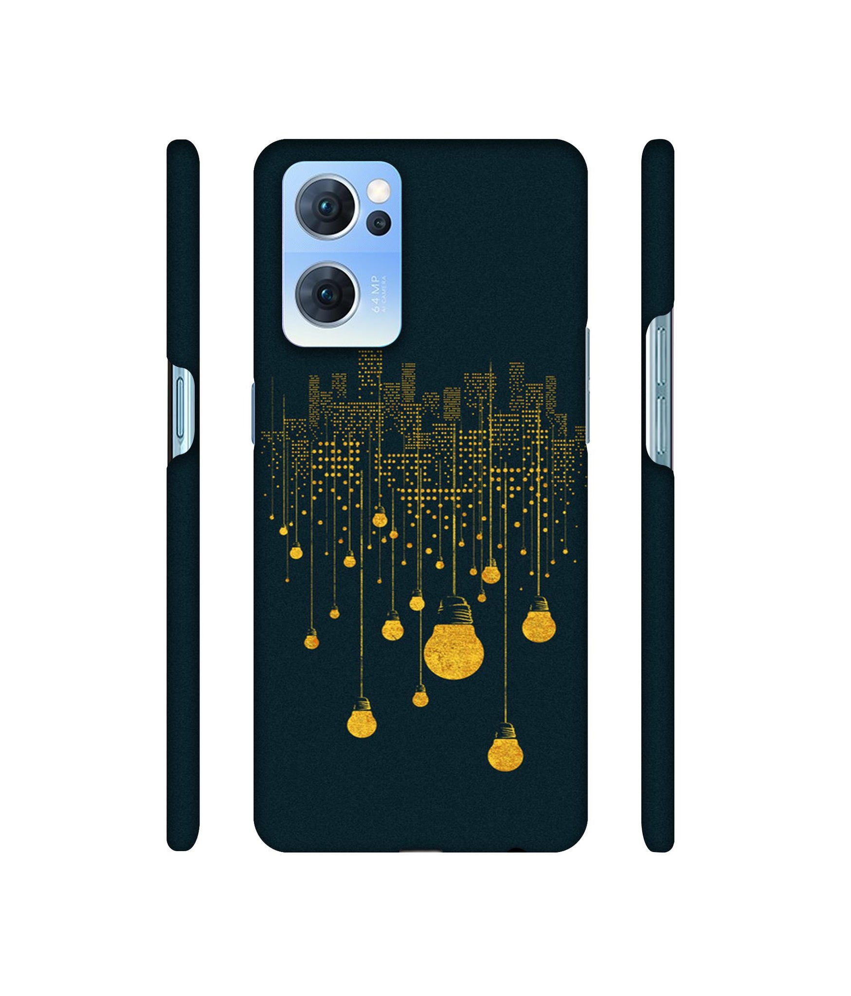 City Light Pattern Designer Hard Back Cover for Oppo Reno7 5G
