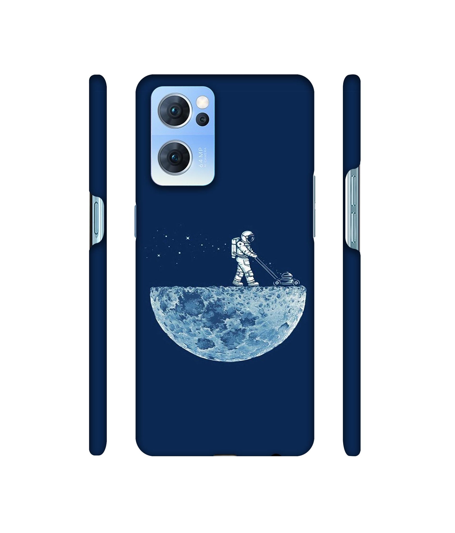 Moon Walk Designer Hard Back Cover for Oppo Reno7 5G