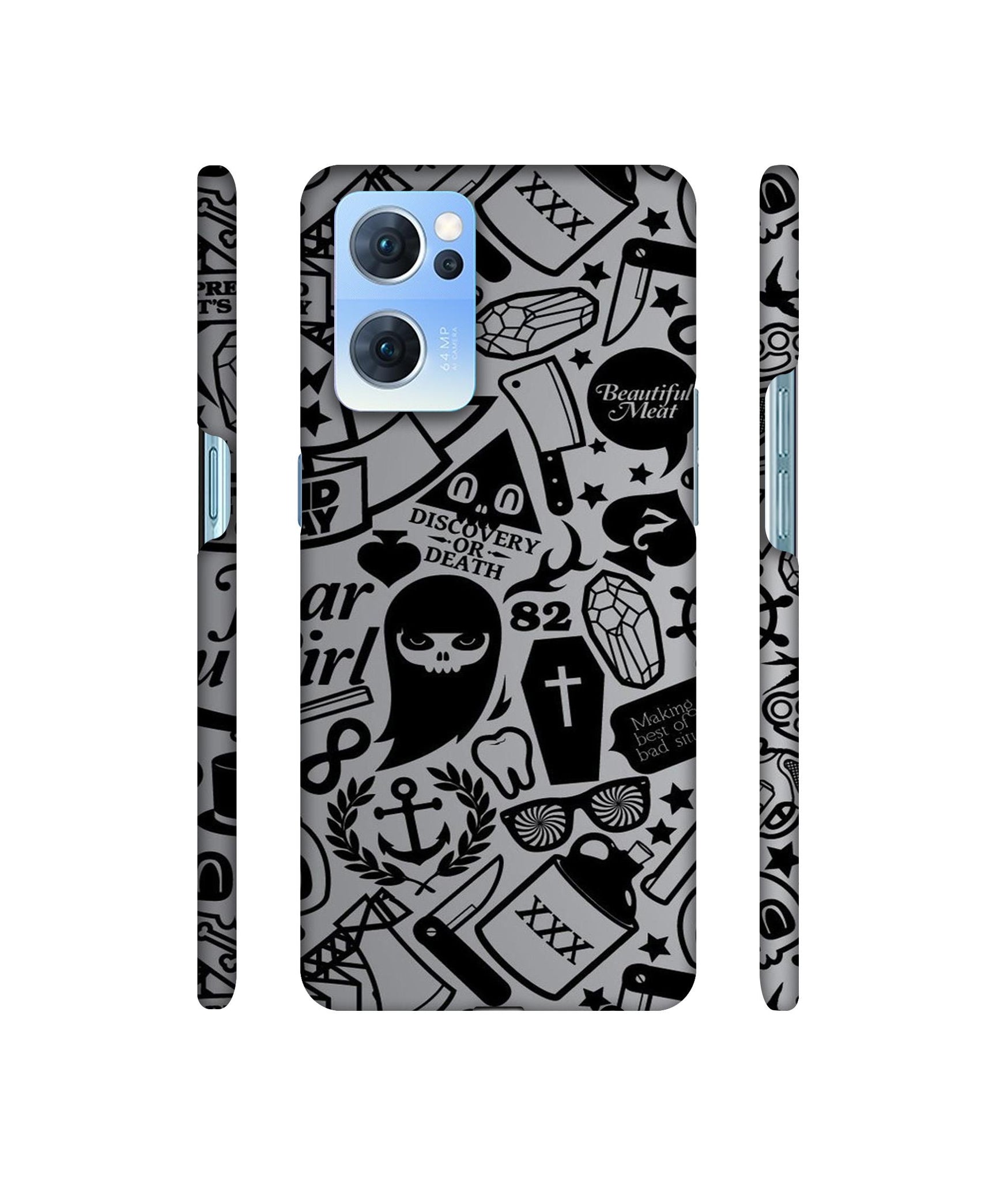 Discover Or Death Designer Hard Back Cover for Oppo Reno7 5G