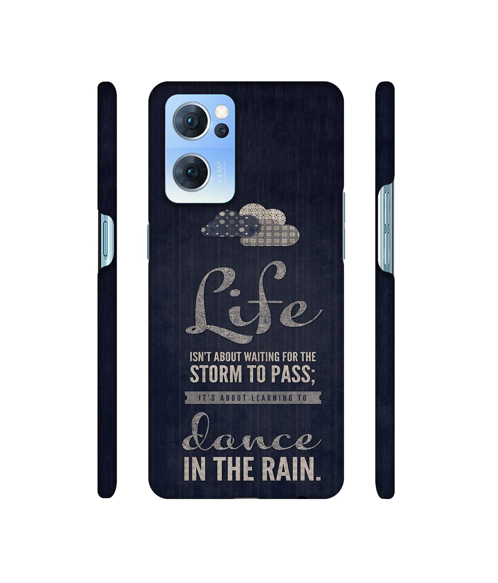Life in The Rain Designer Hard Back Cover for Oppo Reno7 5G