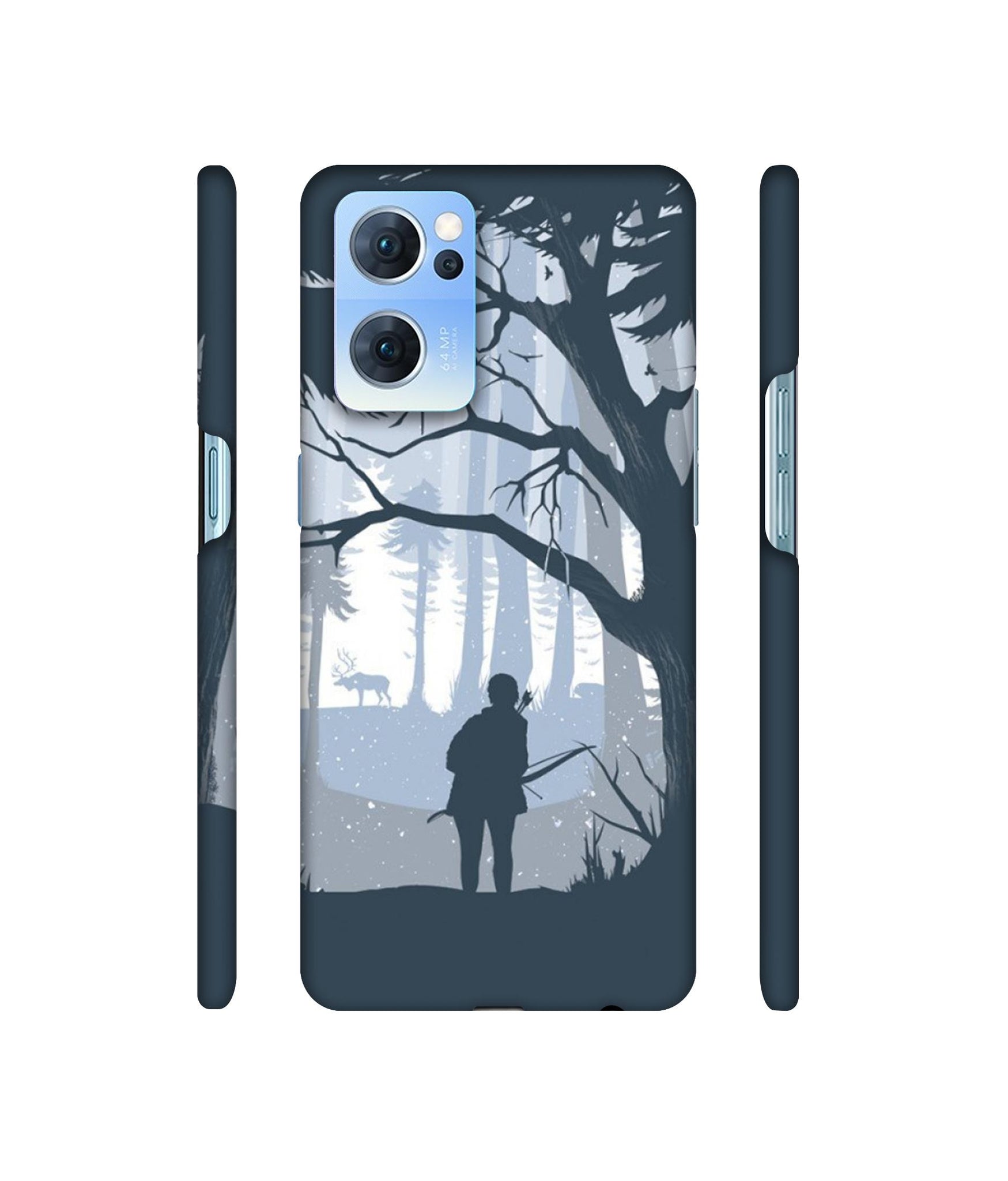 Hunter Designer Hard Back Cover for Oppo Reno7 5G