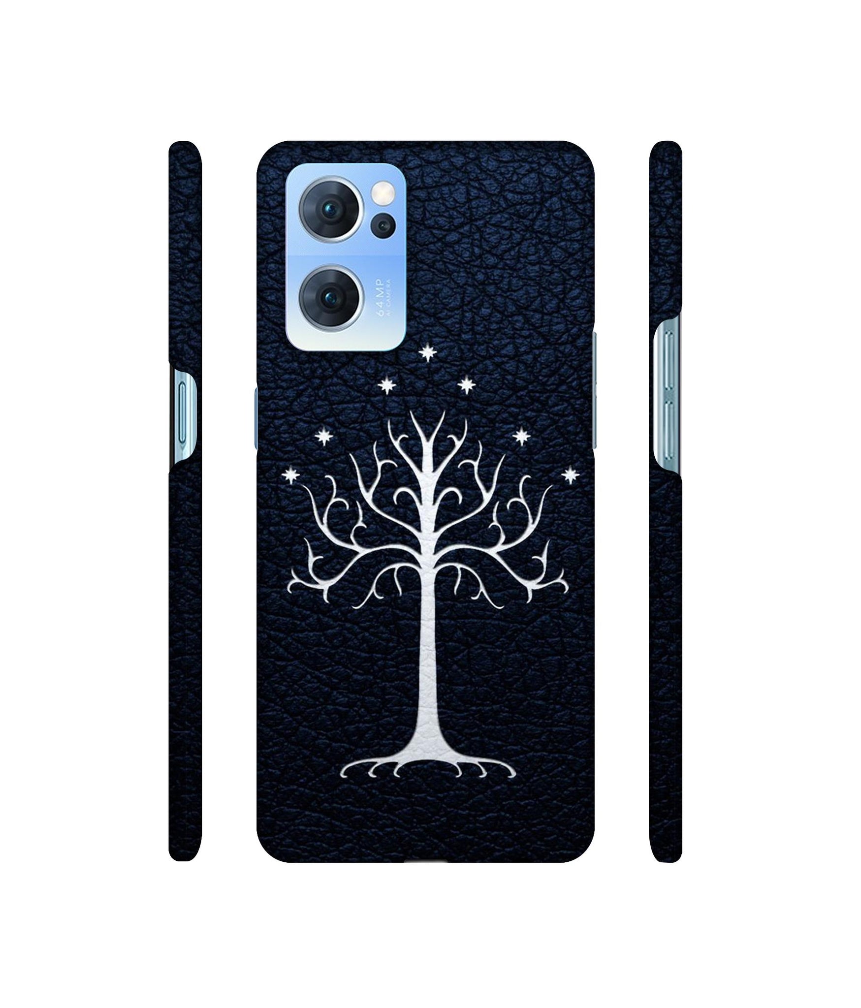 Magic Tree Pattern Designer Hard Back Cover for Oppo Reno7 5G