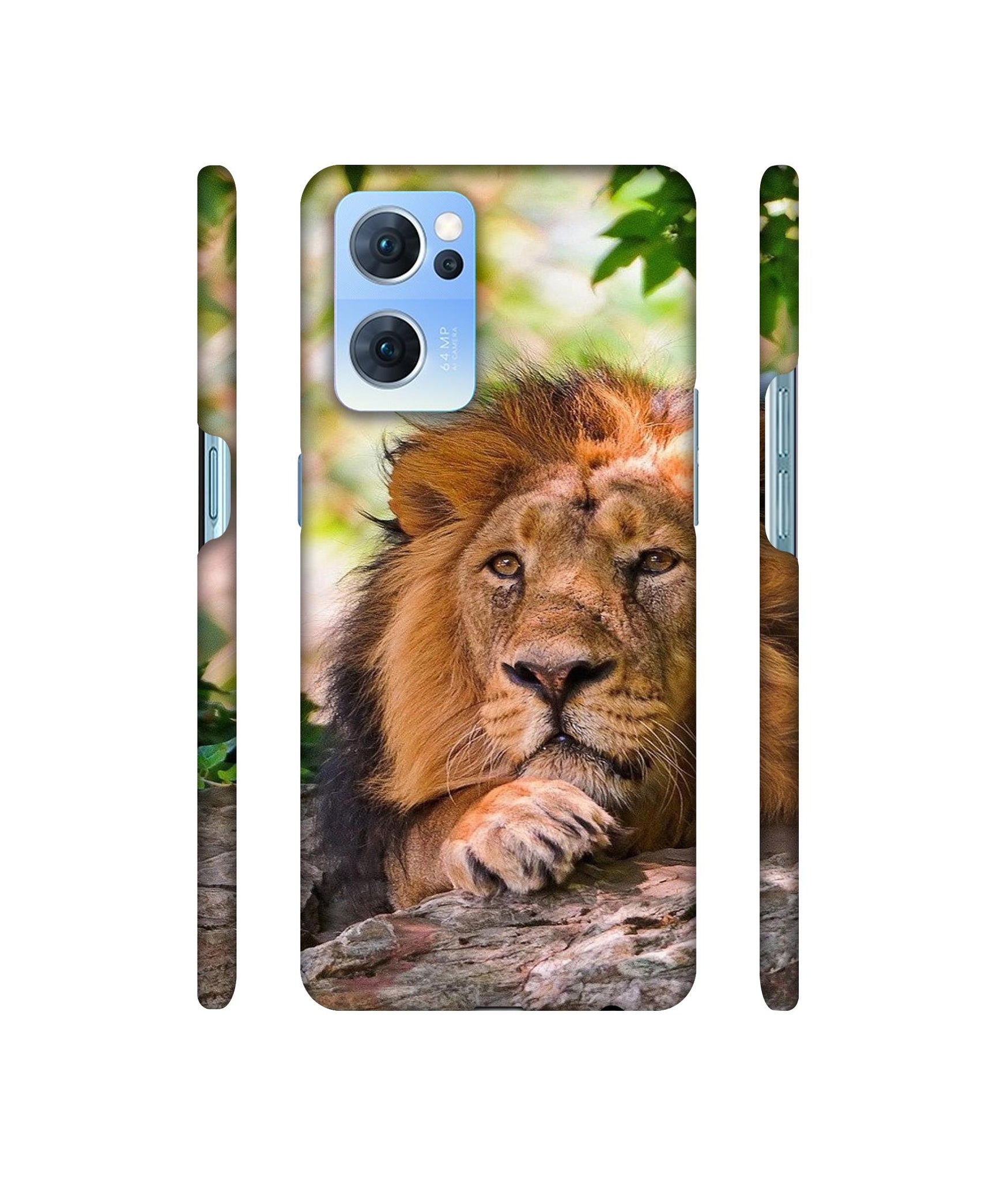 Tiger Pattern Print Designer Hard Back Cover for Oppo Reno7 5G