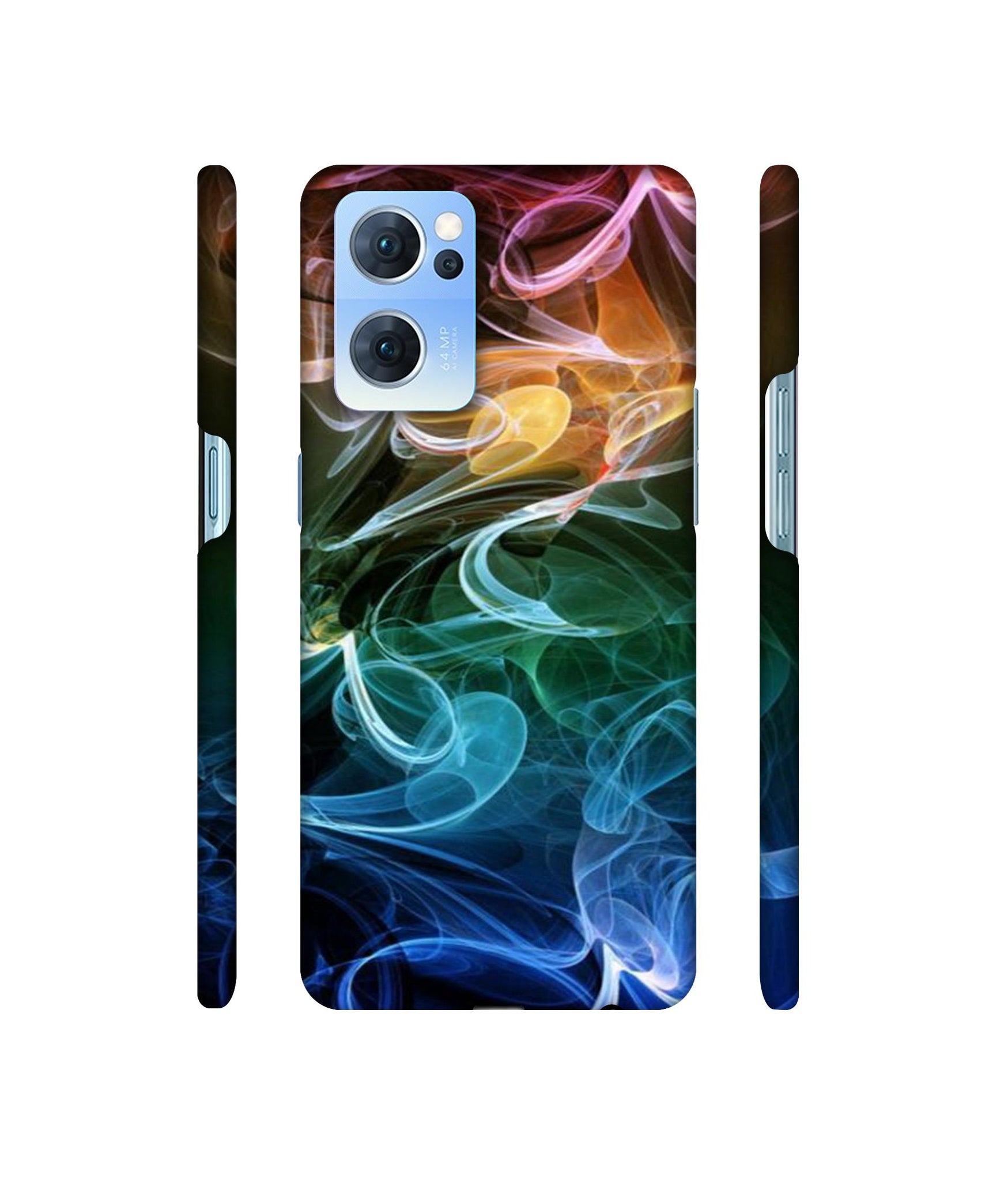 Smoky Pattern Designer Hard Back Cover for Oppo Reno7 5G
