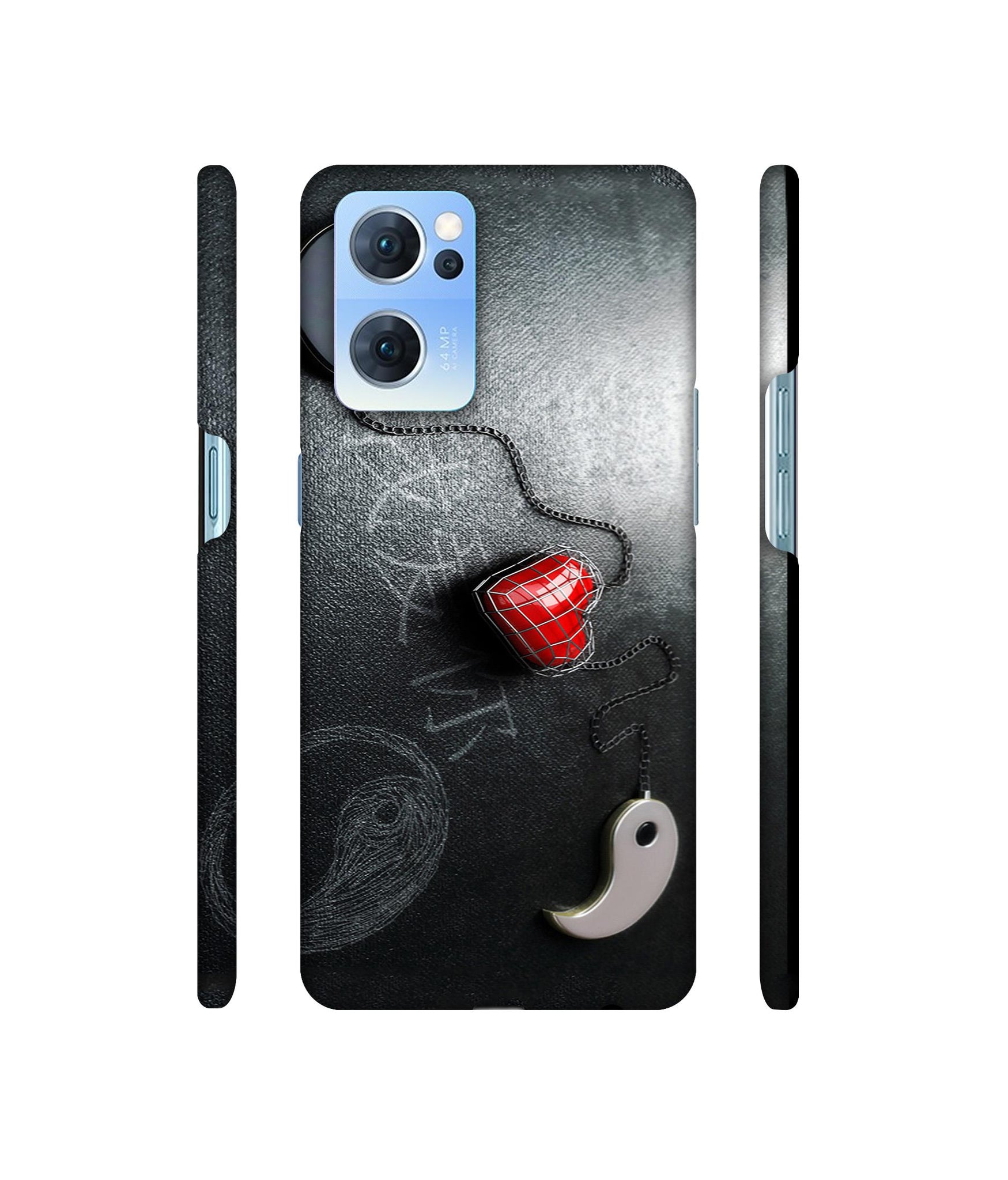 Chinnese Yin and Yang Designer Hard Back Cover for Oppo Reno7 5G
