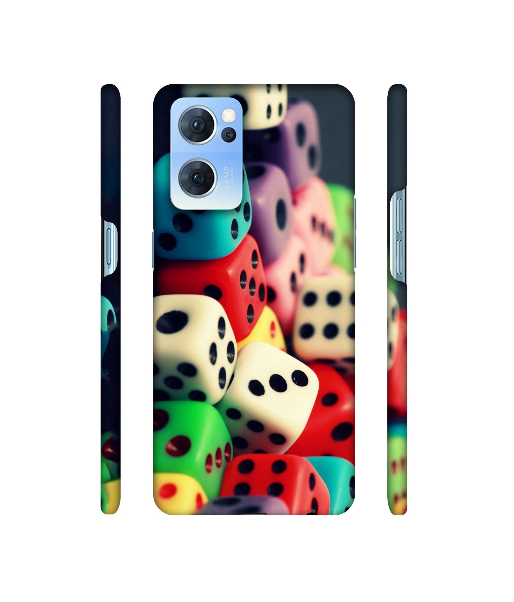 Dice Designer Hard Back Cover for Oppo Reno7 5G