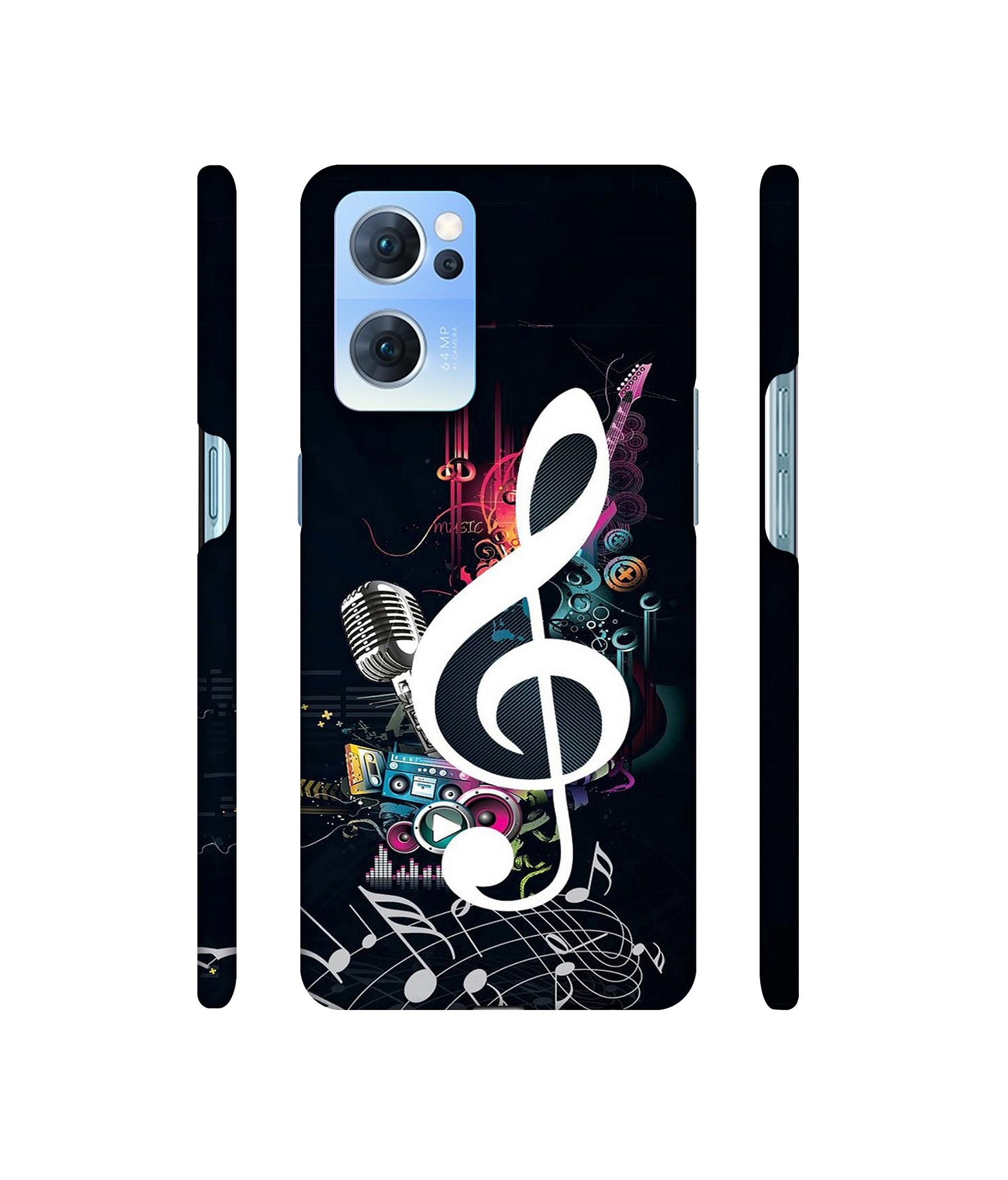 Mike and Music Designer Hard Back Cover for Oppo Reno7 5G