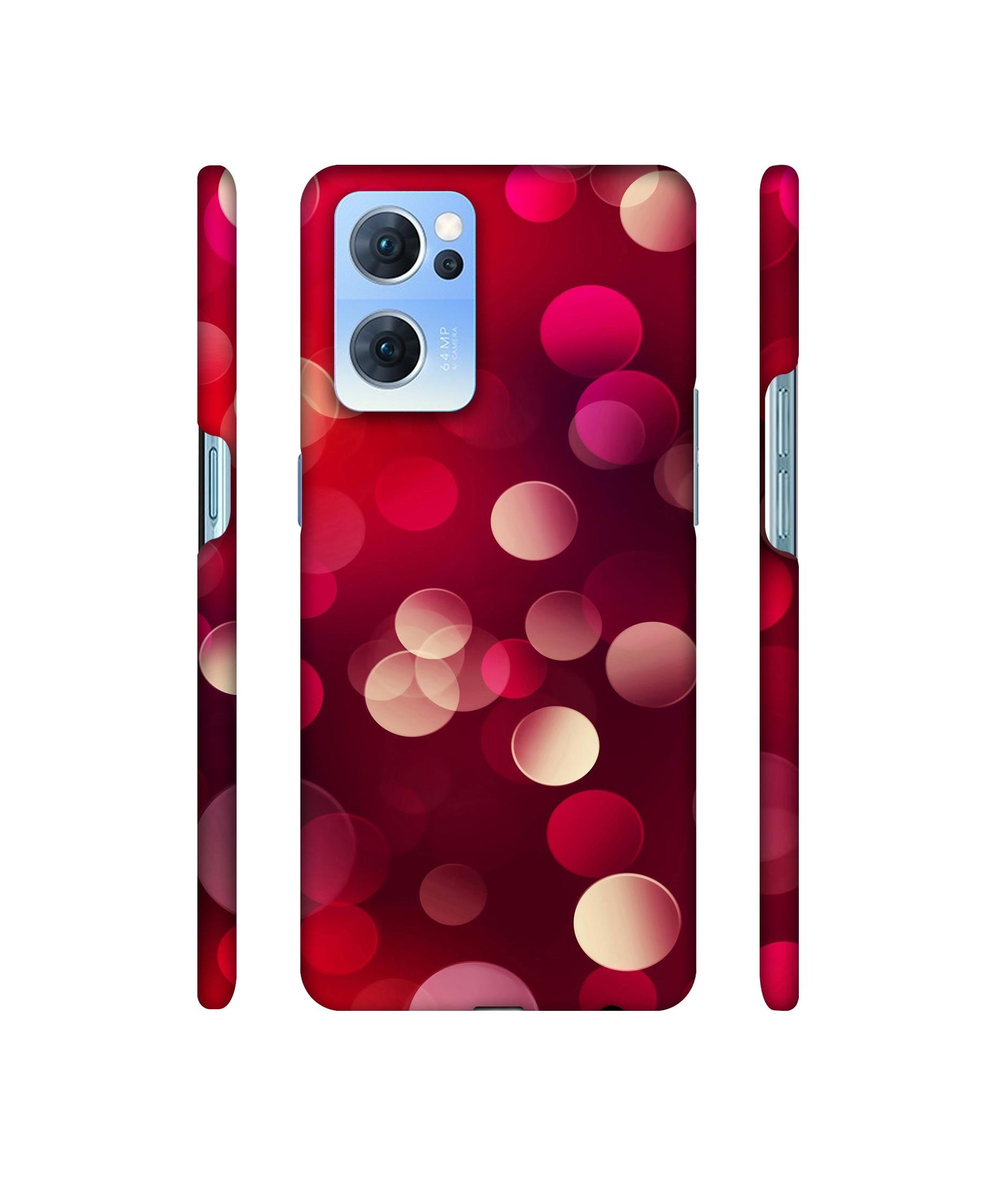 3D Circles Designer Hard Back Cover for Oppo Reno7 5G