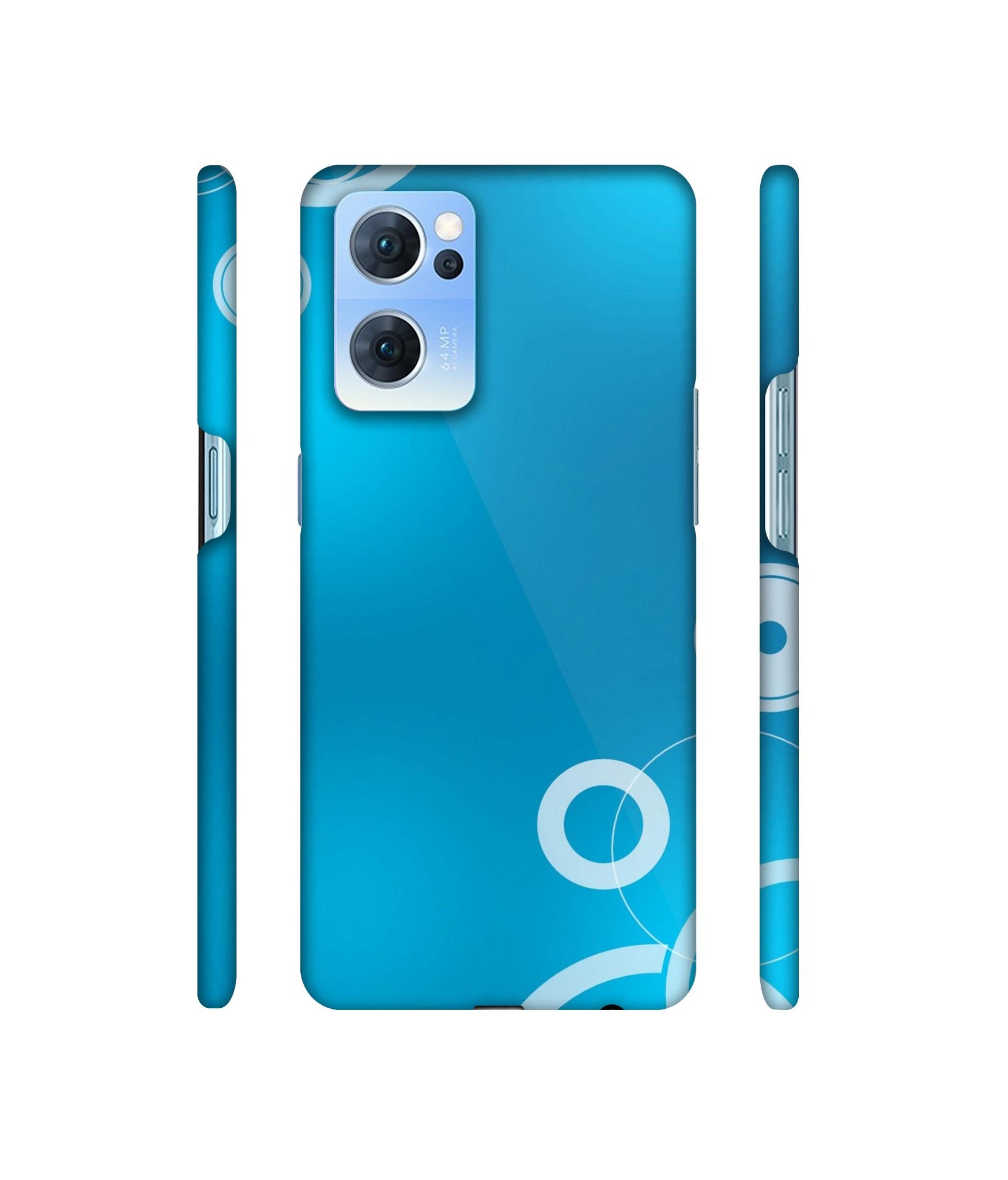 Circle Background Designer Hard Back Cover for Oppo Reno7 5G
