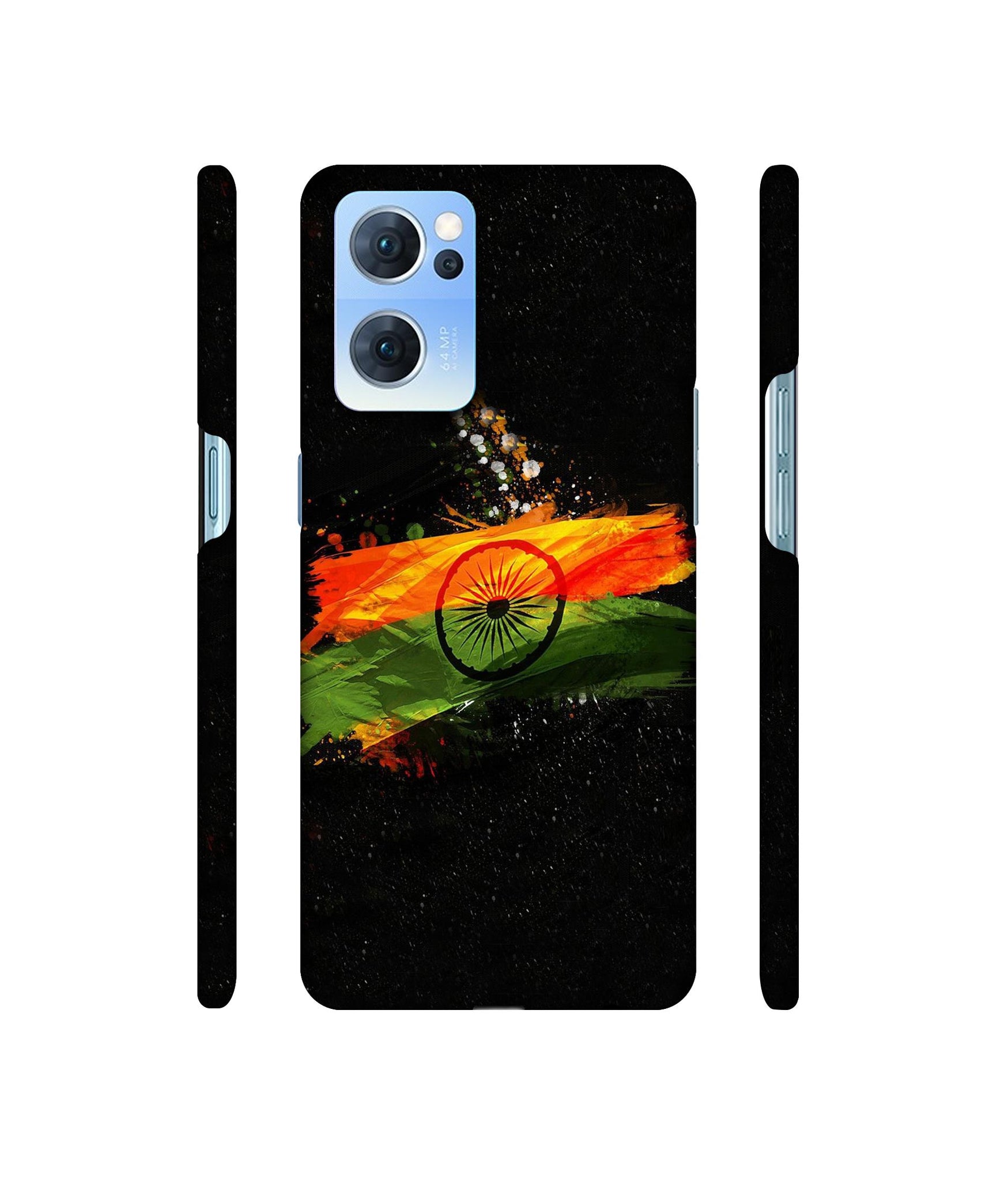 Indian Flag Designer Hard Back Cover for Oppo Reno7 5G