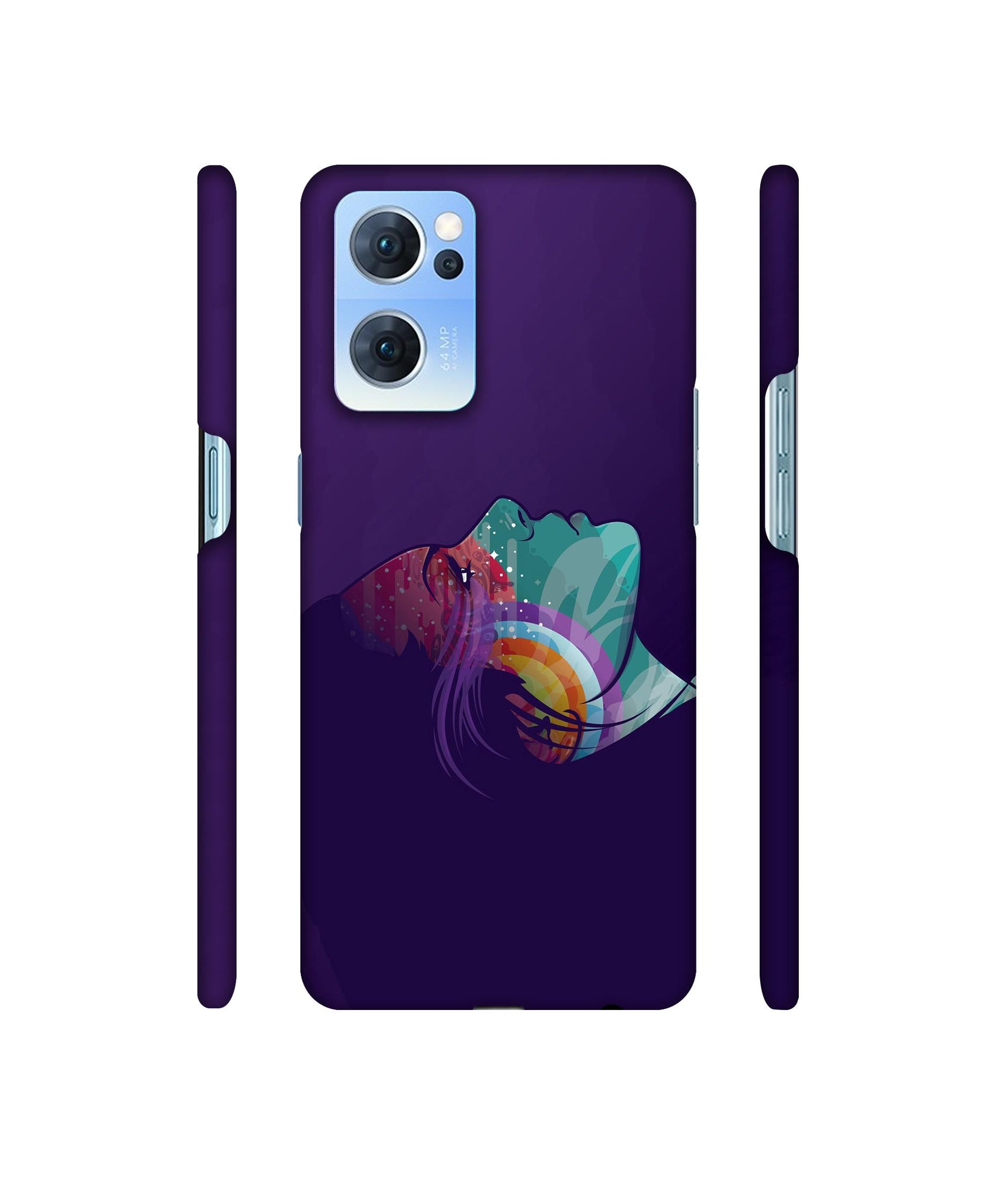 Vector Girl Designer Hard Back Cover for Oppo Reno7 5G