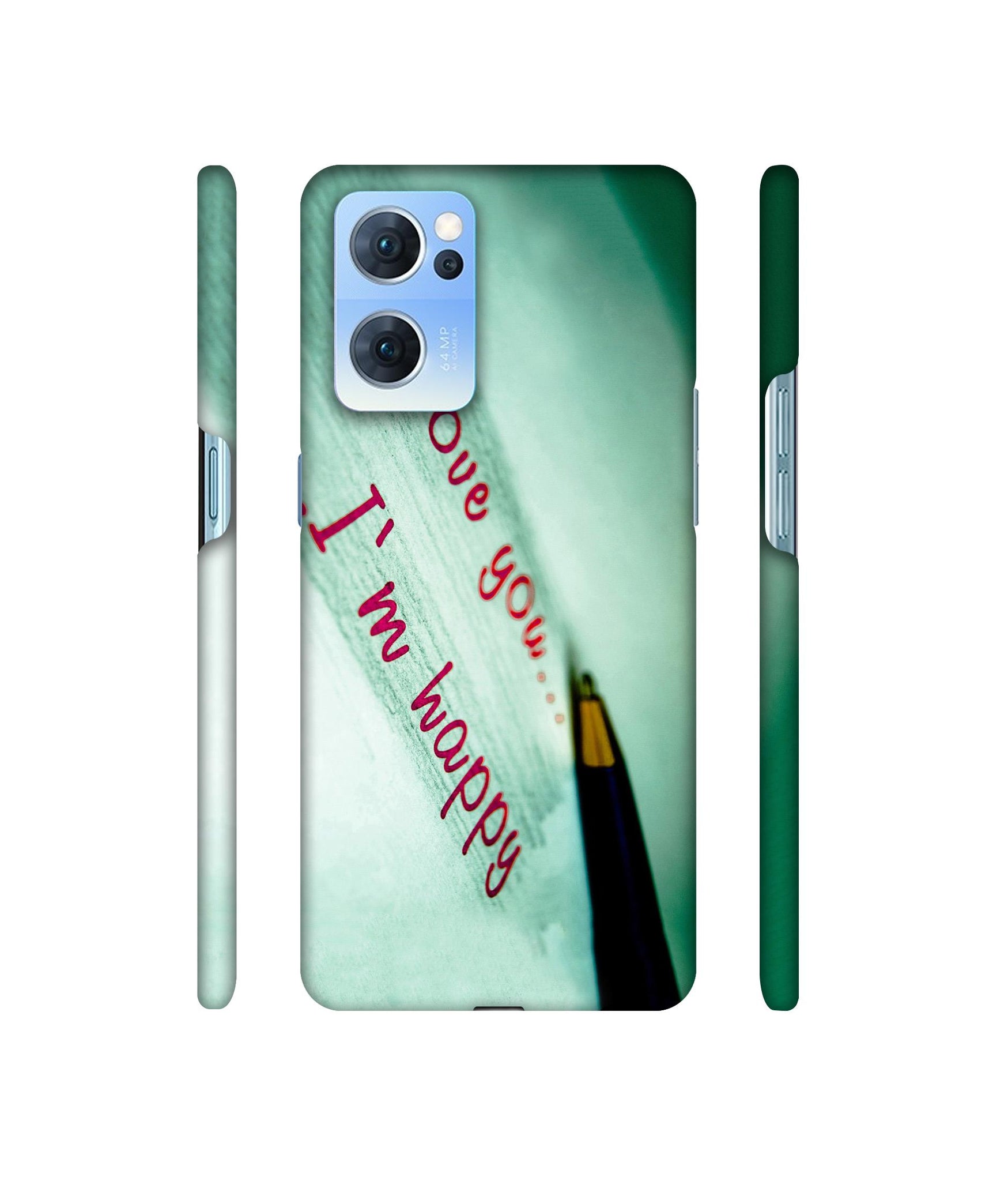 Love Quote Designer Hard Back Cover for Oppo Reno7 5G